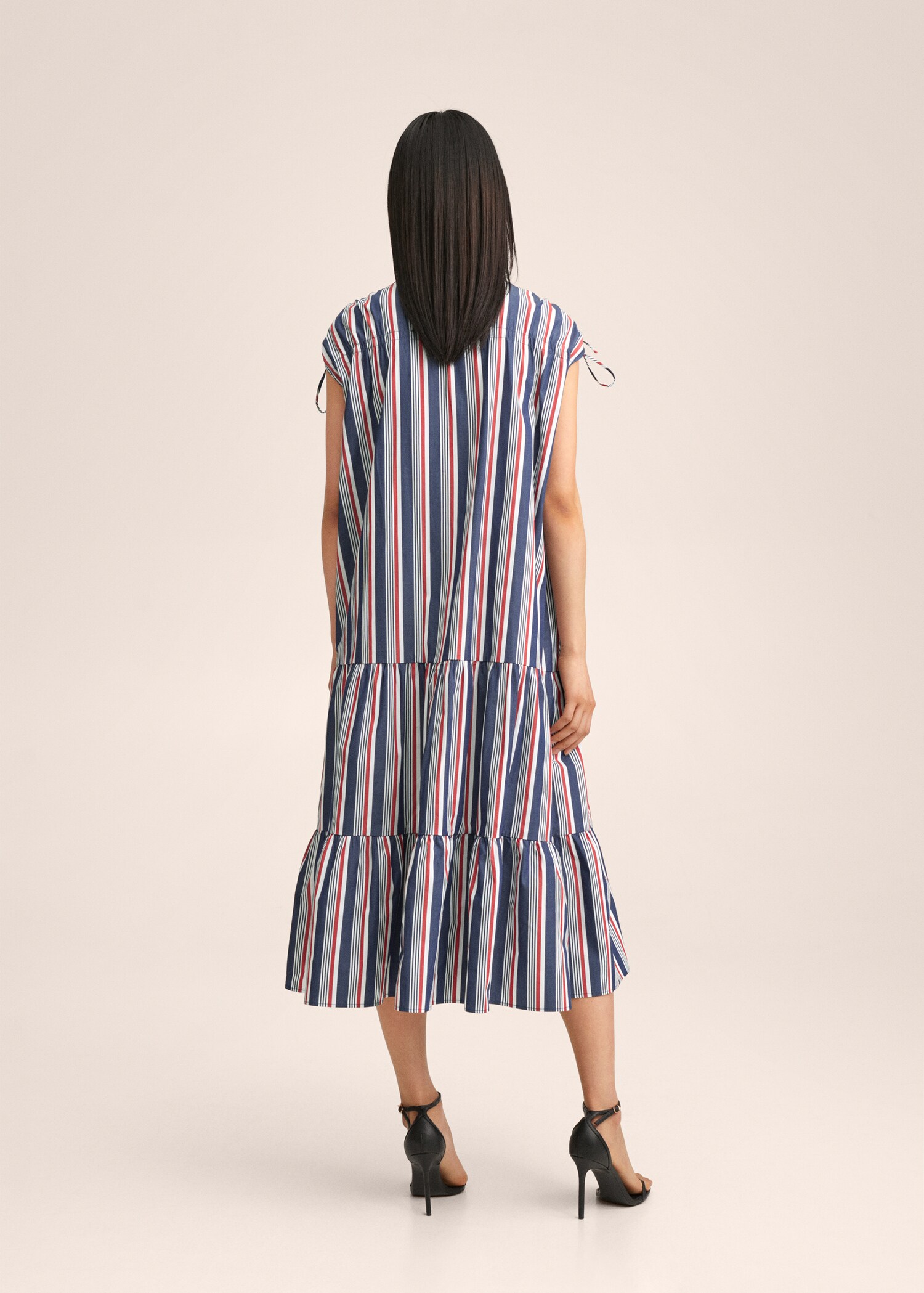 Vestido algodón rayas - Reverso del artículo