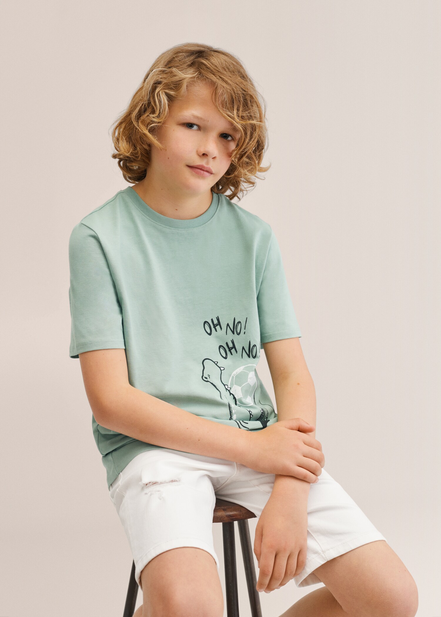 Cotton printed T-shirt - Details of the article 1