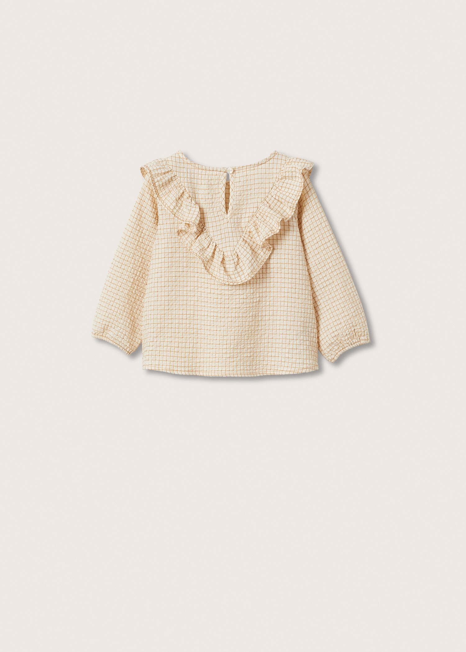 Checked frill blouse - Reverse of the article