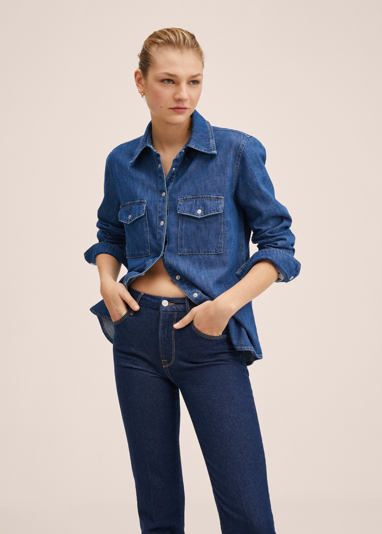 Džíny skinny do zvonu - Detail zboží 1