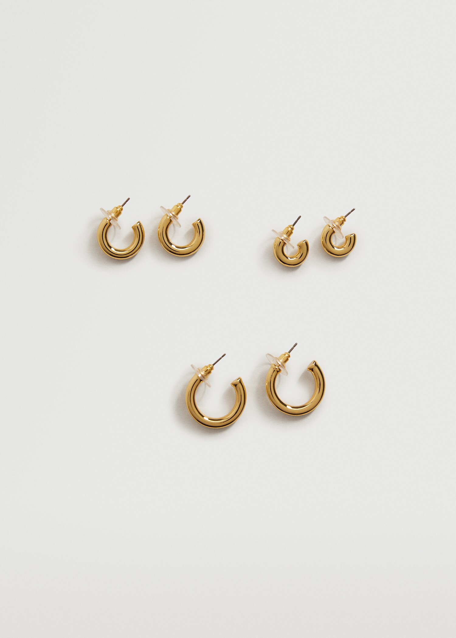 Pendientes aros combinados - Artículo sin modelo