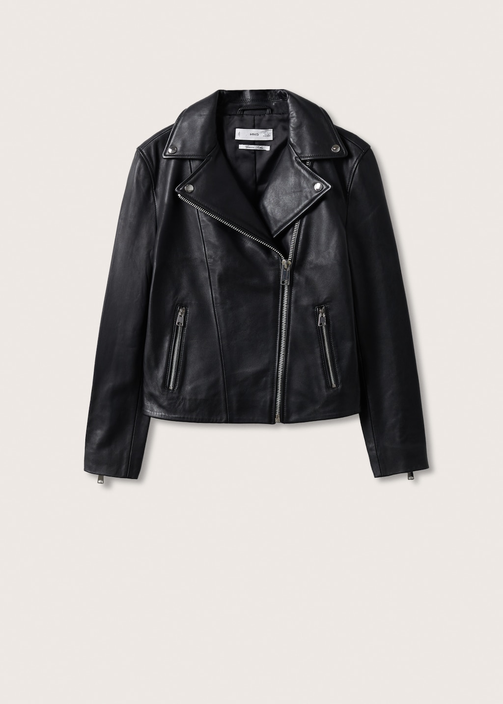 Mango esther leather jacket outlet