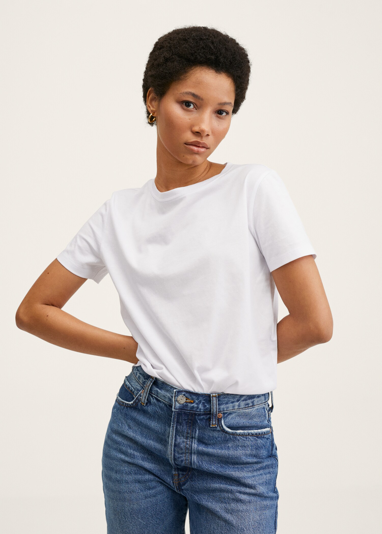 Camiseta básica algodón - Plano medio