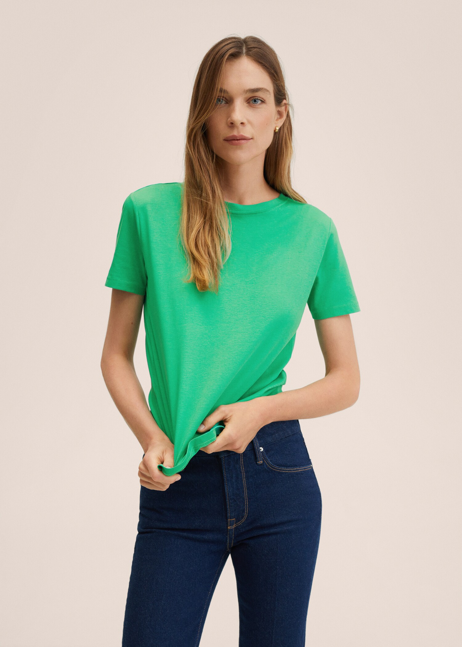 Camiseta básica algodón - Plano medio