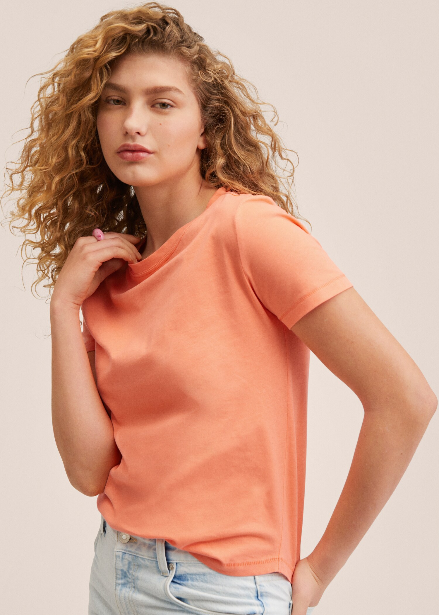 Camiseta básica algodón - Plano medio
