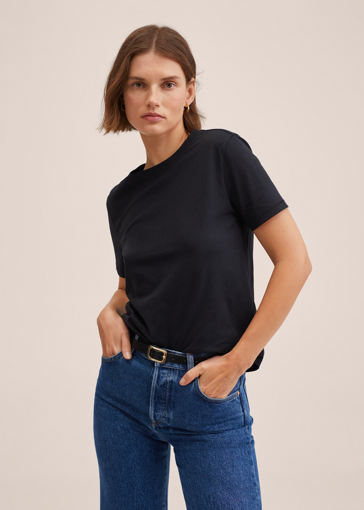 Camiseta básica algodón - Plano medio