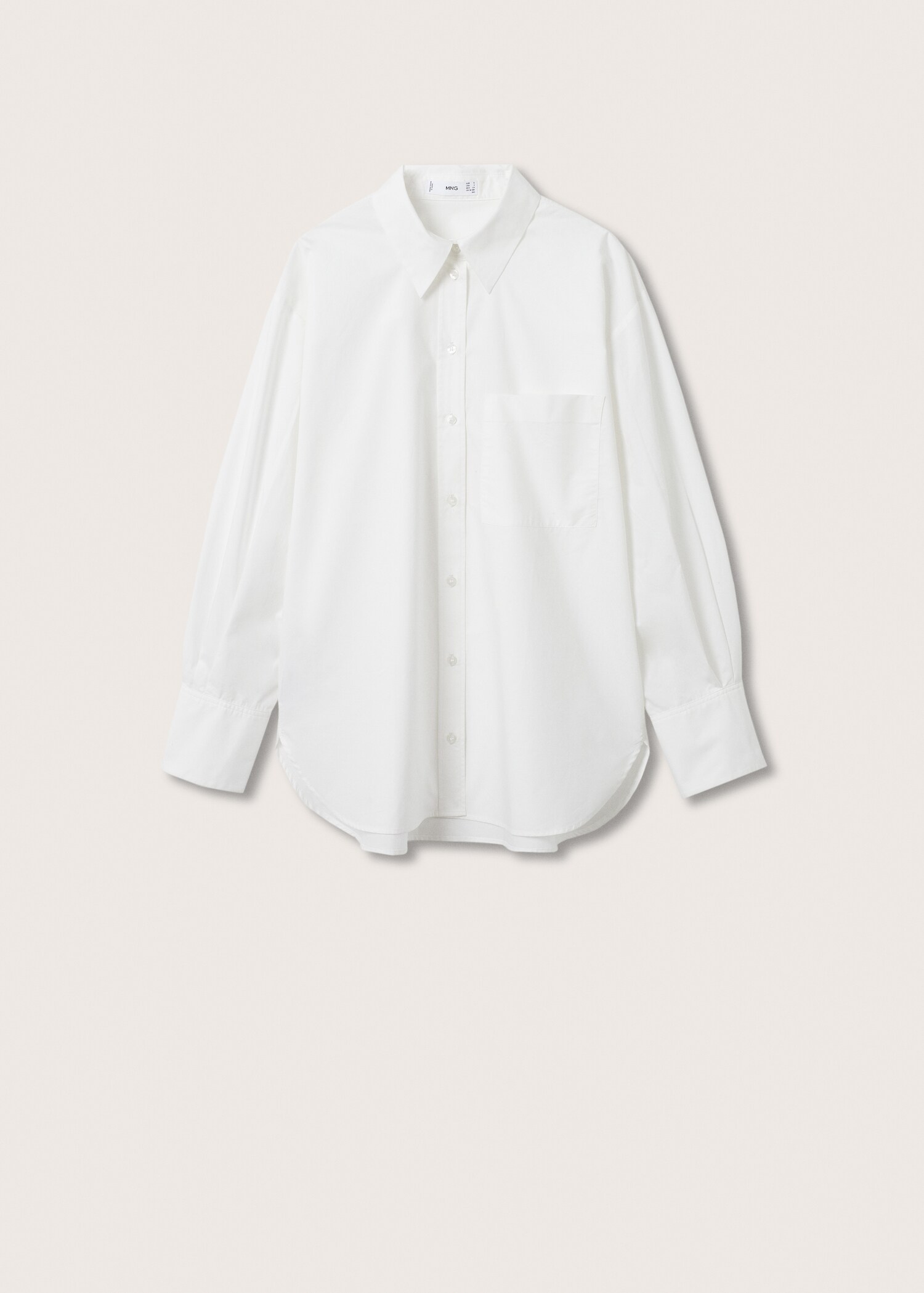 Bavlněná košile oversize - Zboží bez modelu