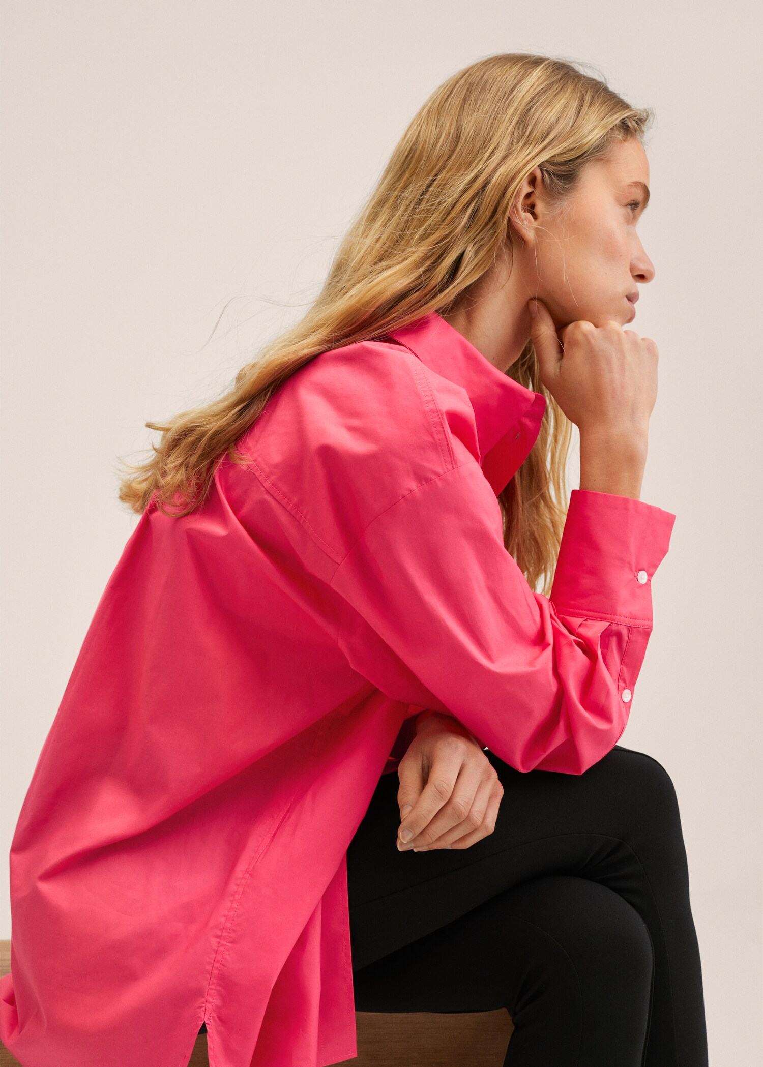 Bavlněná košile oversize - Detail zboží 2