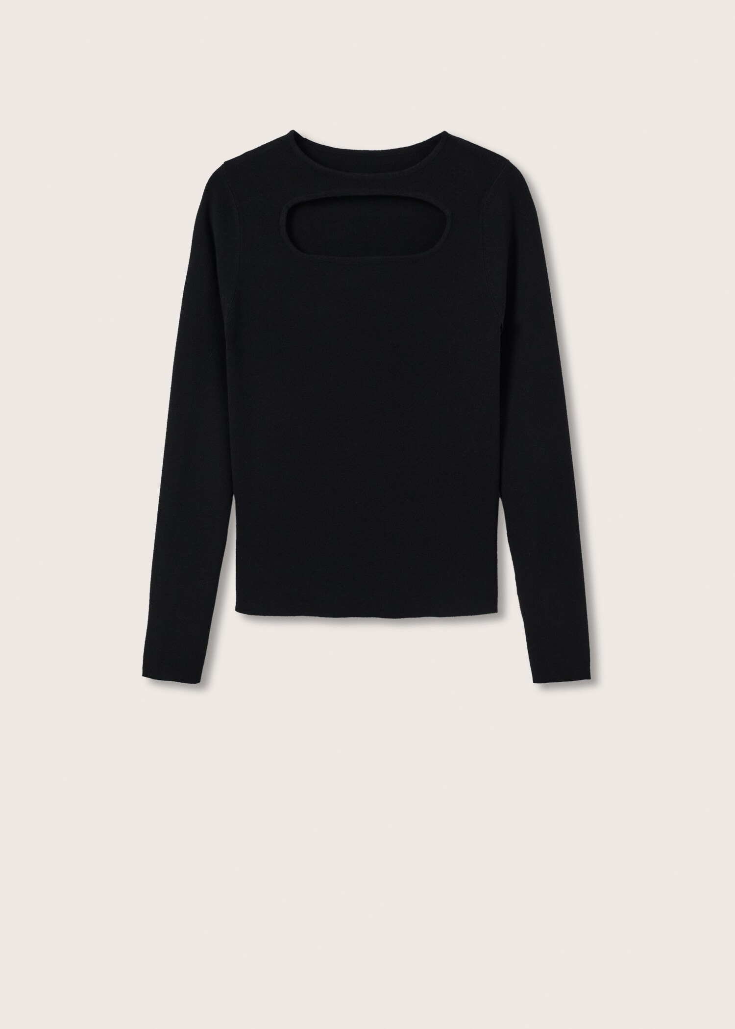 Cut-out knitted sweater - Article without model