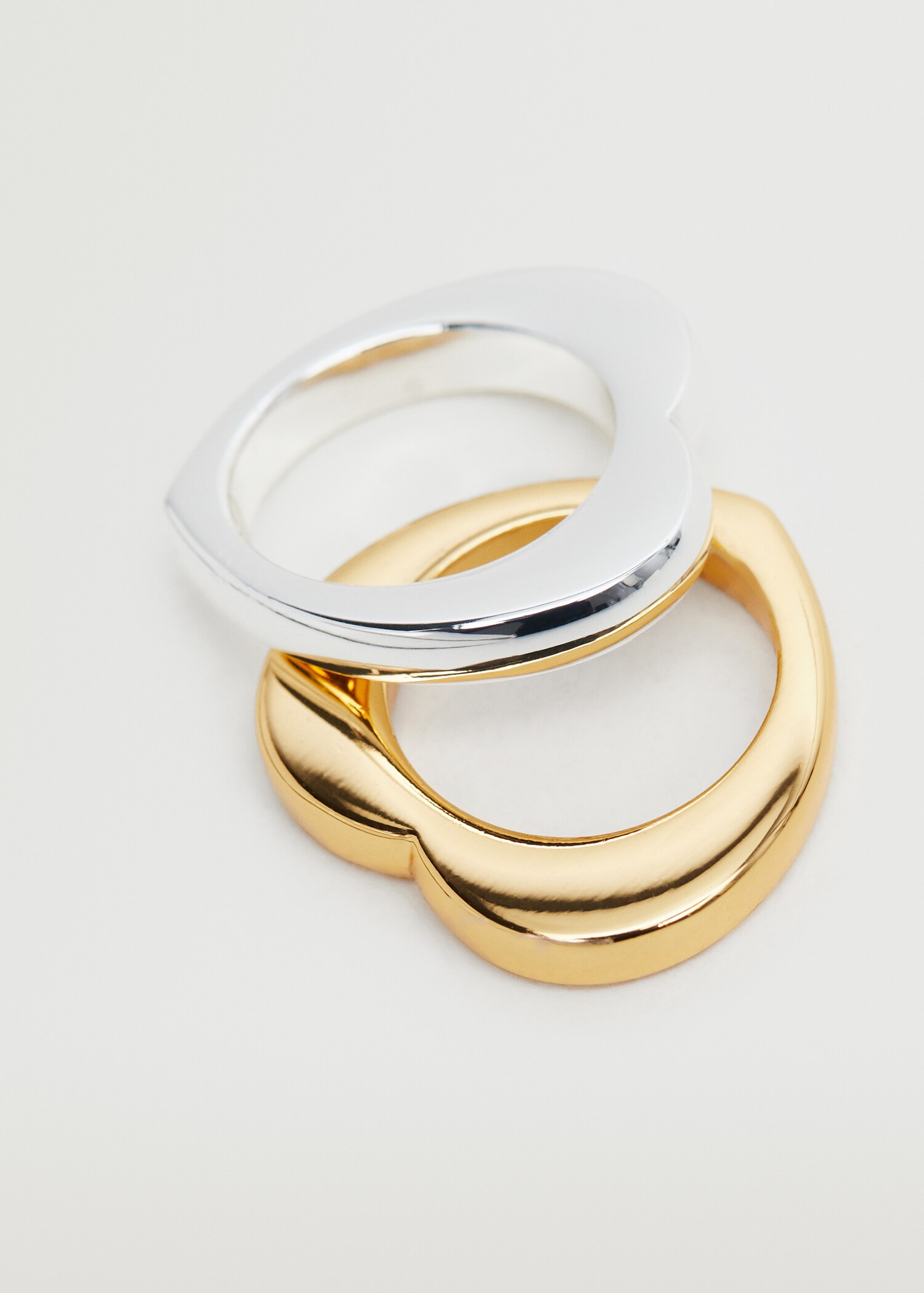 Set anillos metálicos - Plano medio