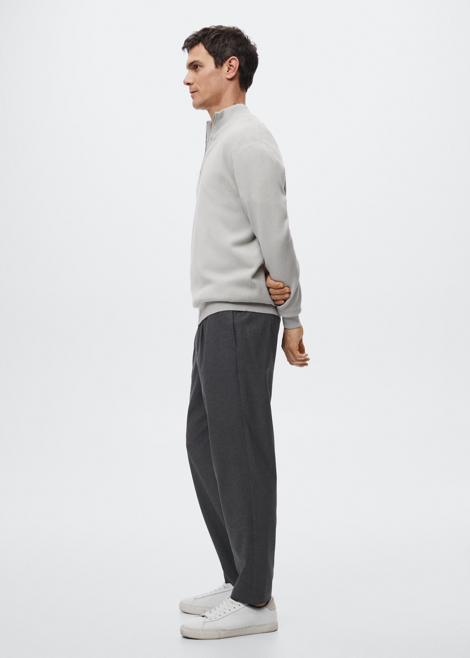 Kalhoty jogger s tenkým proužkem - Detail zboží 2