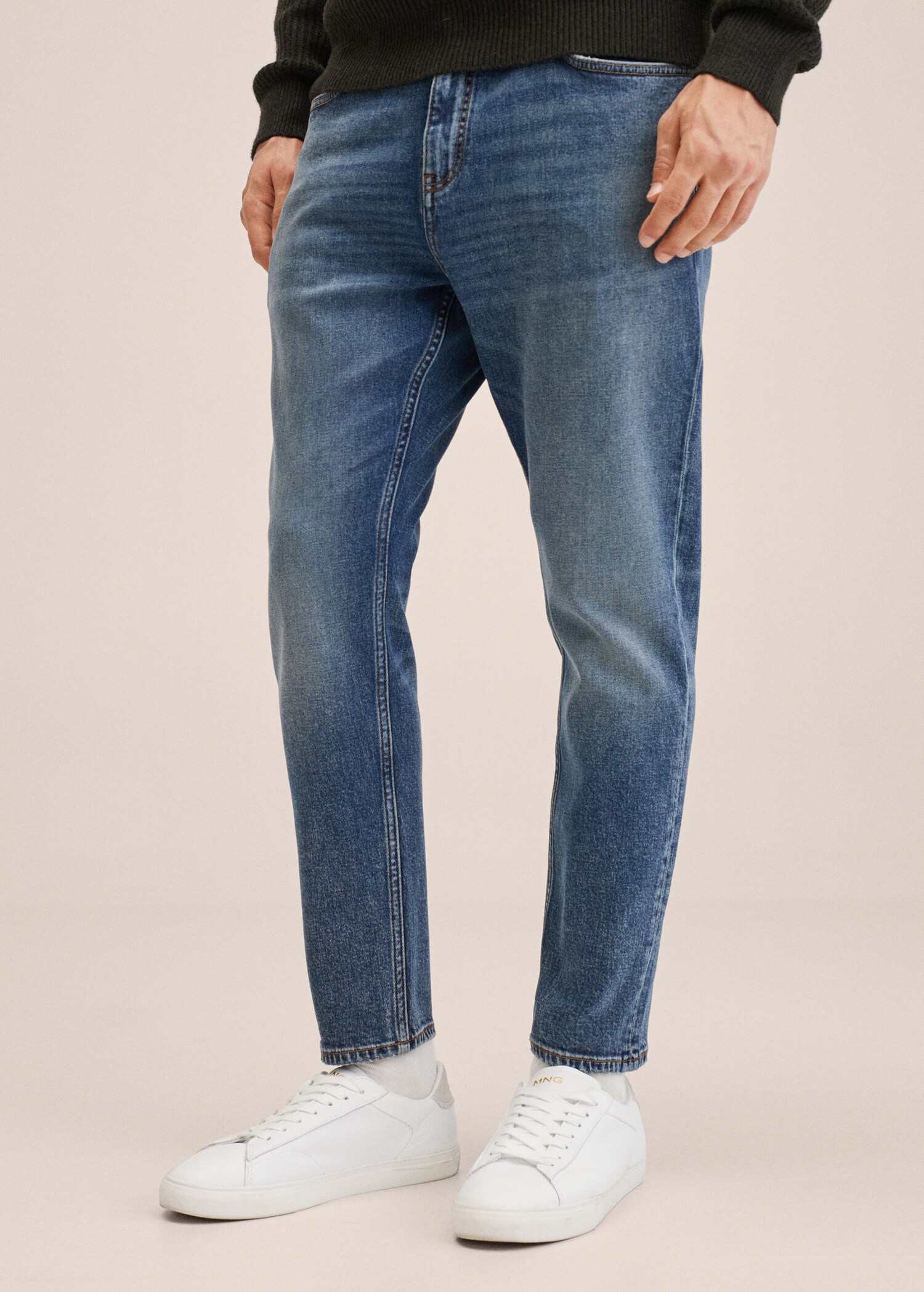 Džíny Tom tapered fit lyocell - Náhled ve středové rovině
