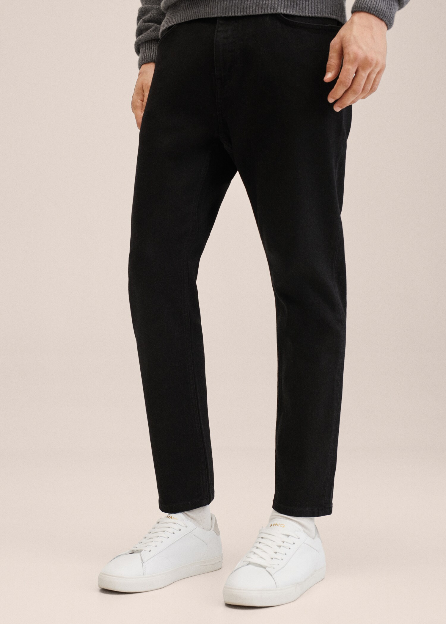 Džíny Tom tapered fit lyocell - Náhled ve středové rovině