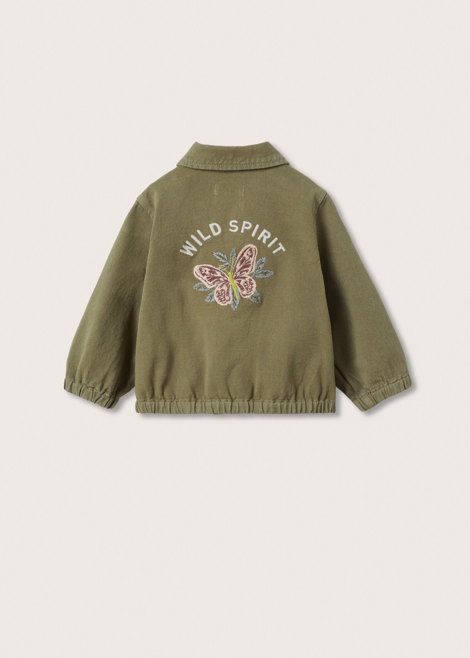 Denim cotton jacket - Reverse of the article