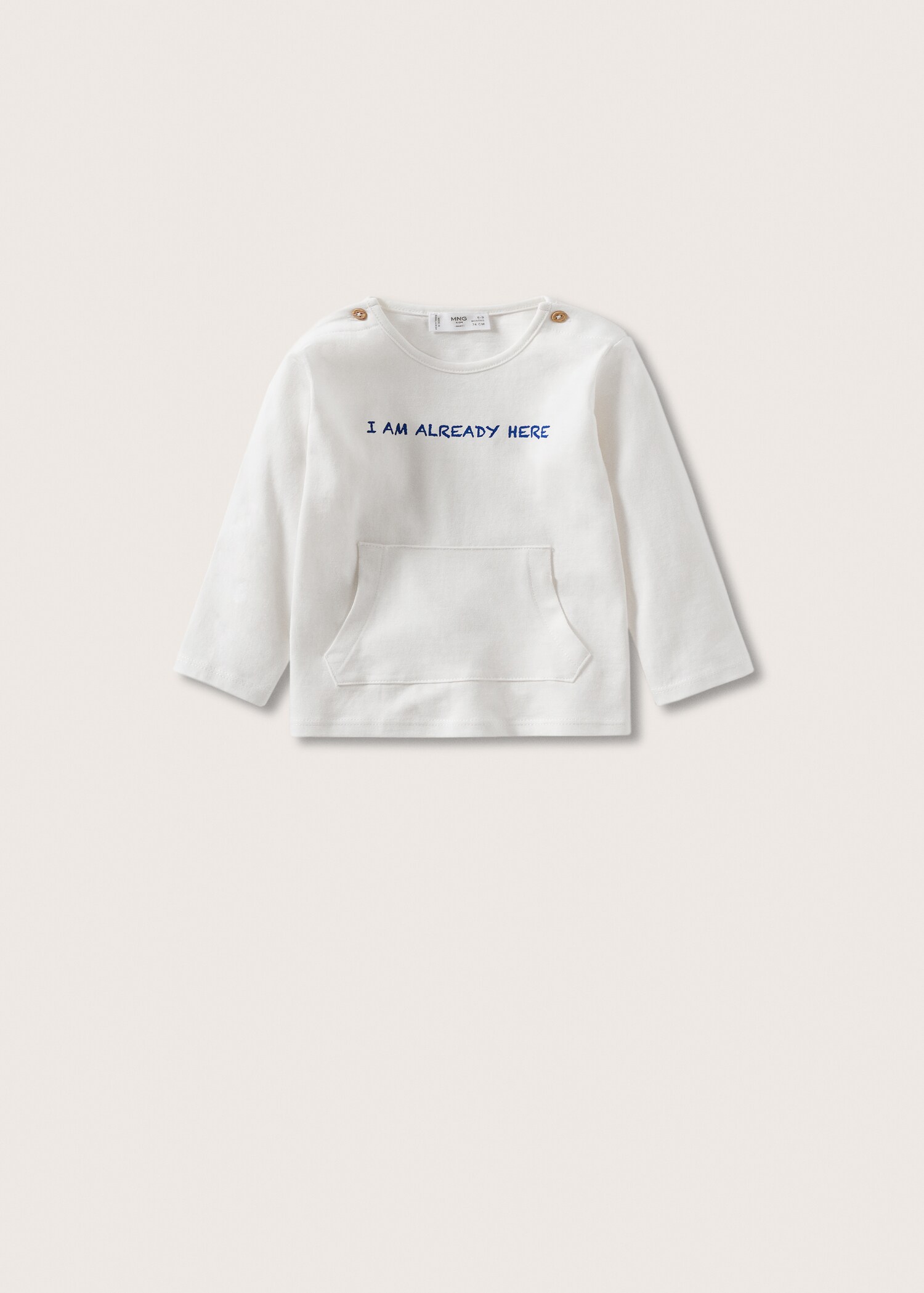 Printed cotton-blend T-shirt - Article without model