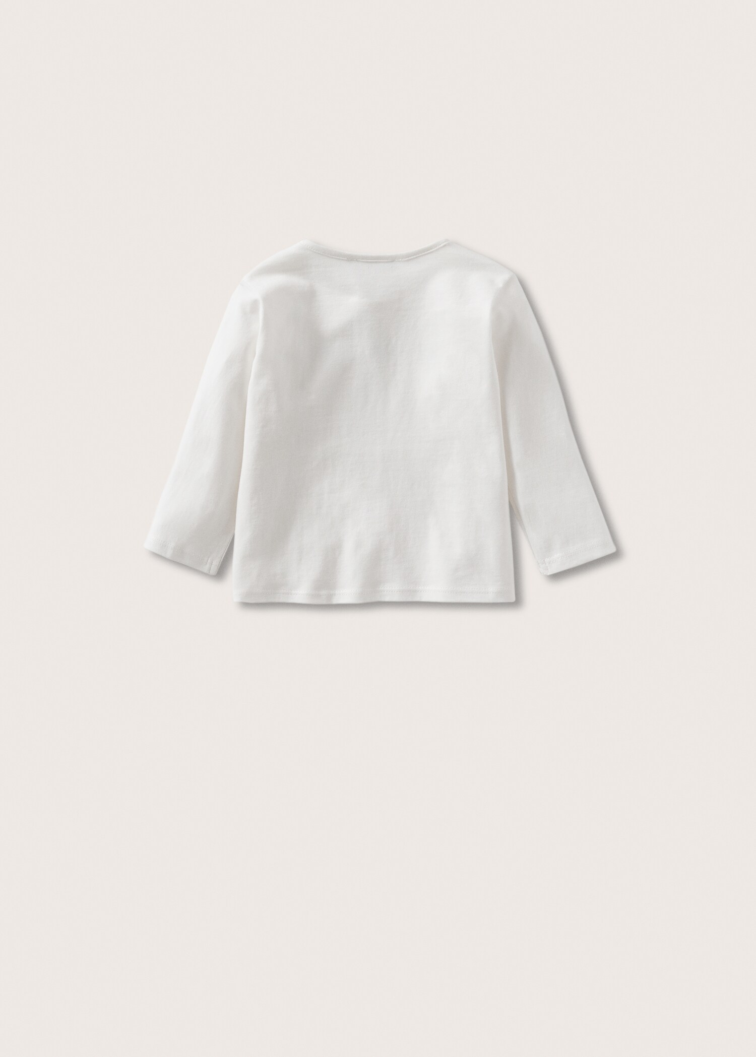 Printed cotton-blend T-shirt - Reverse of the article