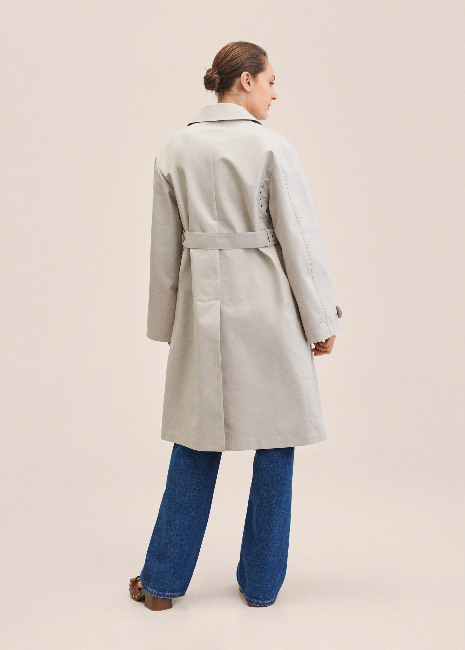 Gavardina cotó oversize - Revers de l'article