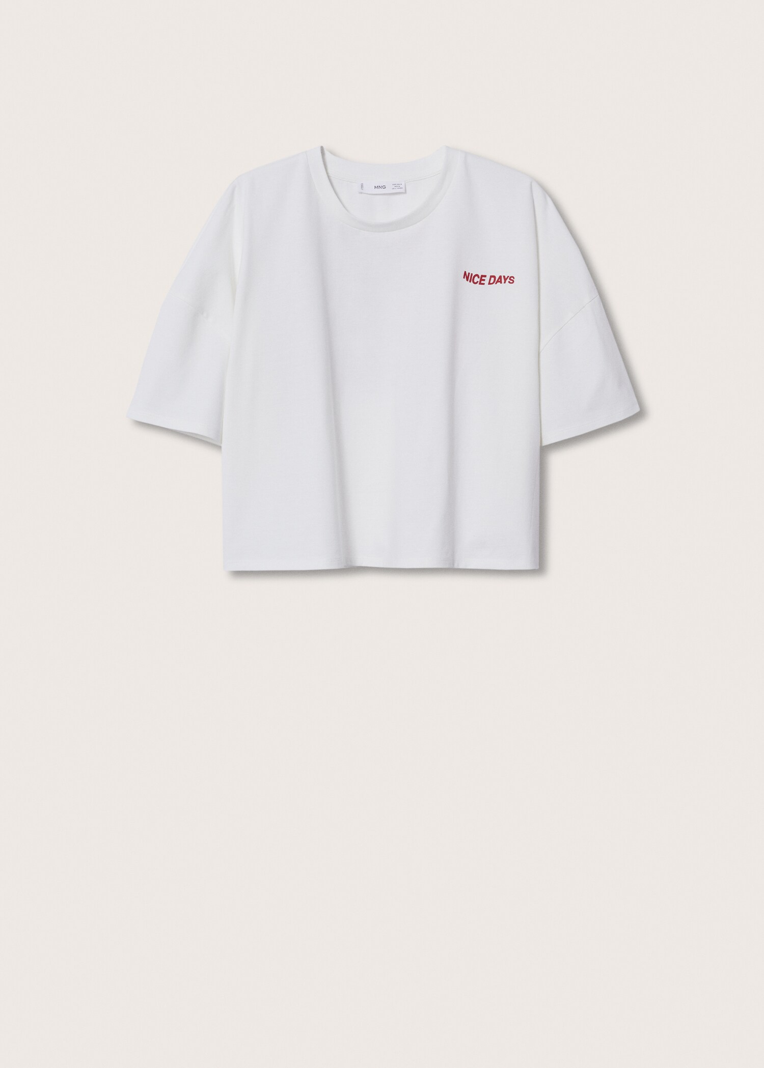Printed cotton-blend T-shirt - Article without model
