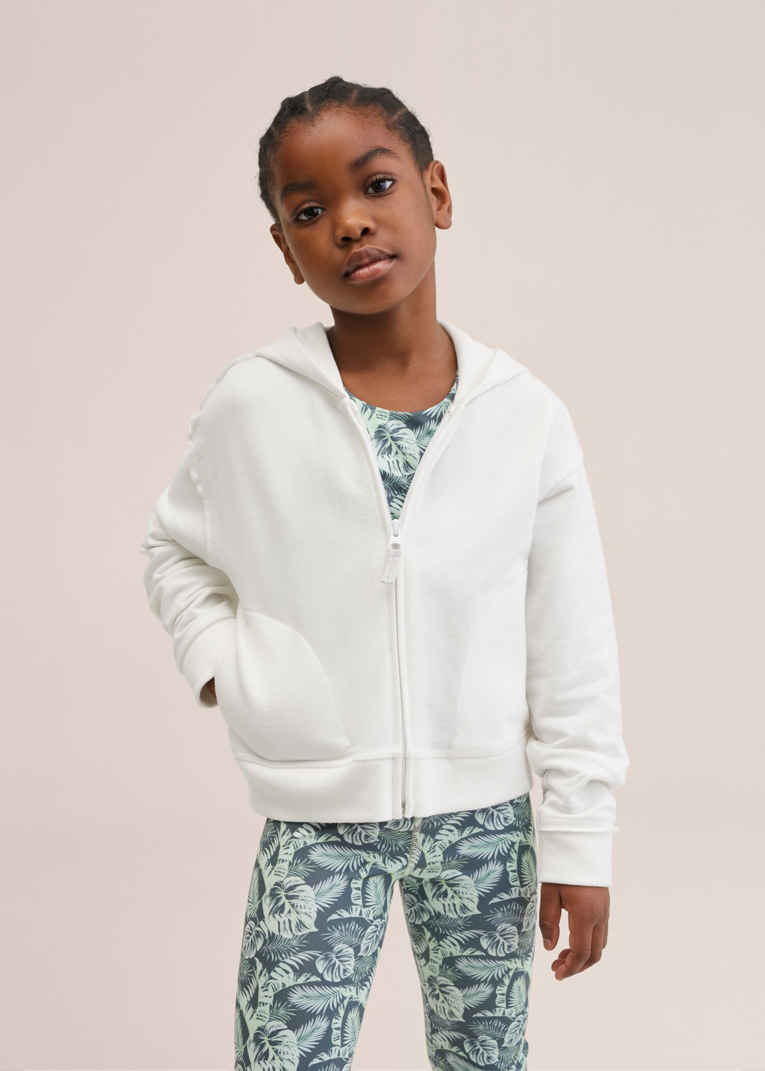 Cropped sweatshirt hoodie - Medium plane