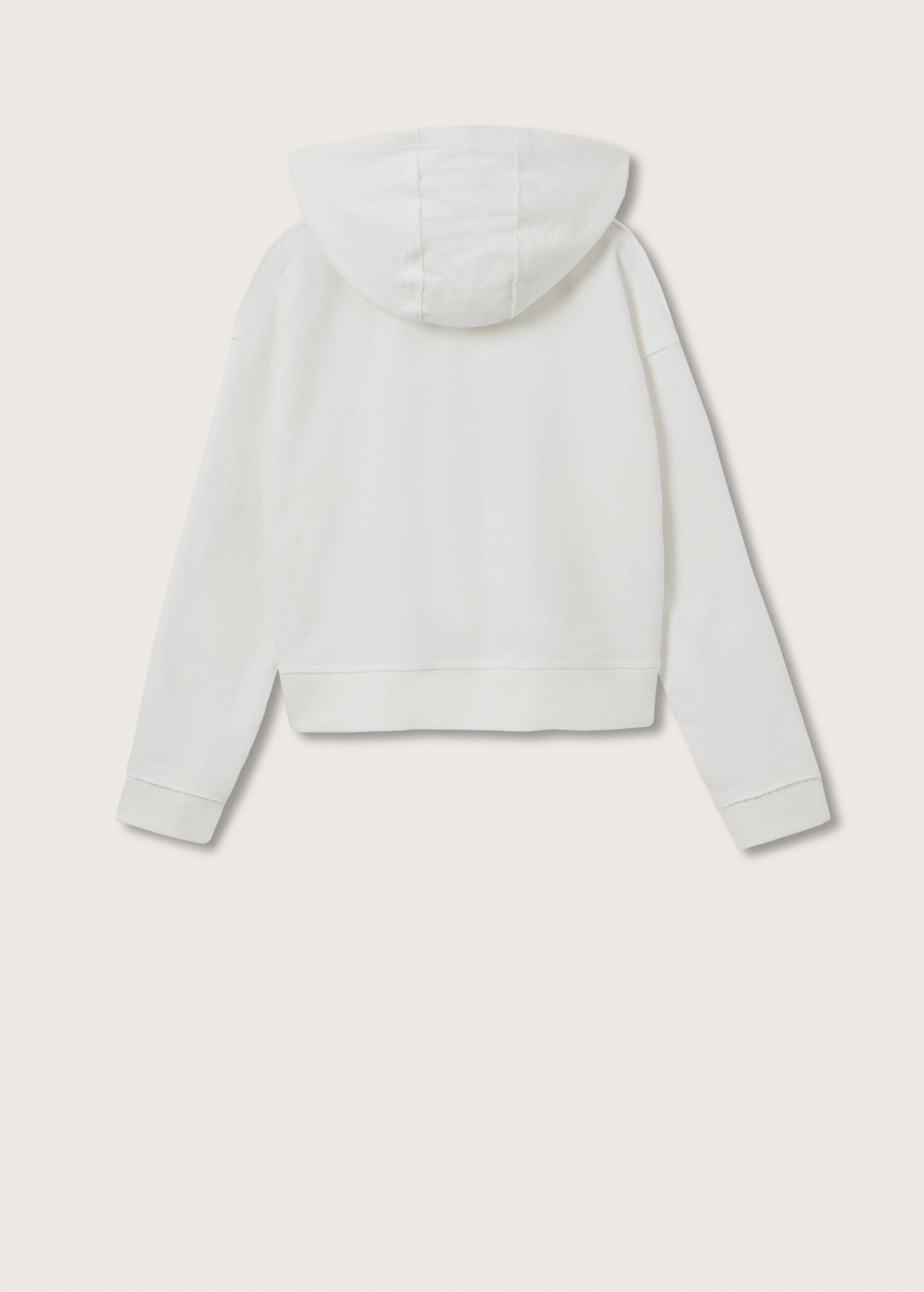 Cropped sweatshirt hoodie - Reverse of the article