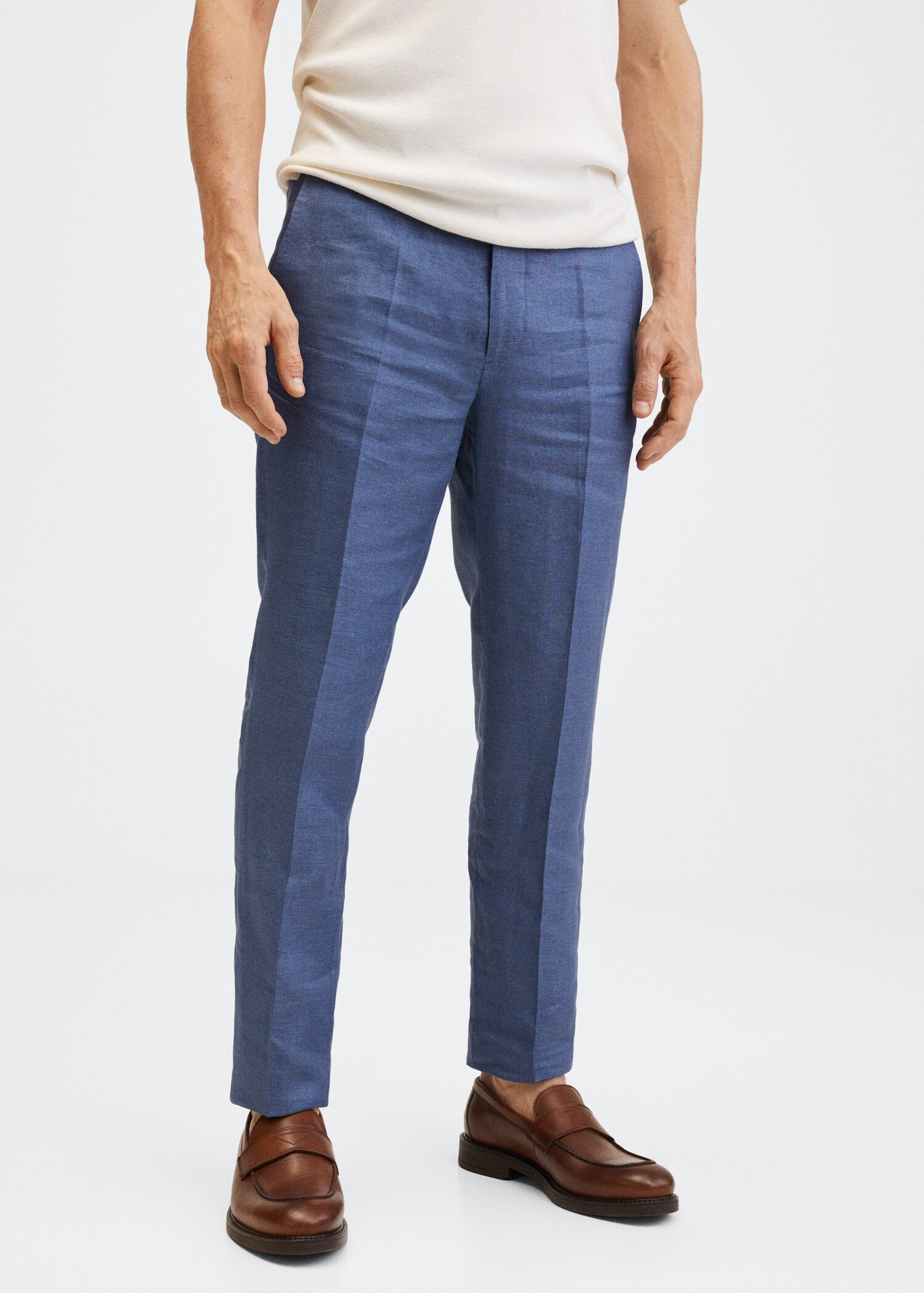  Linen suit trousers - Medium plane