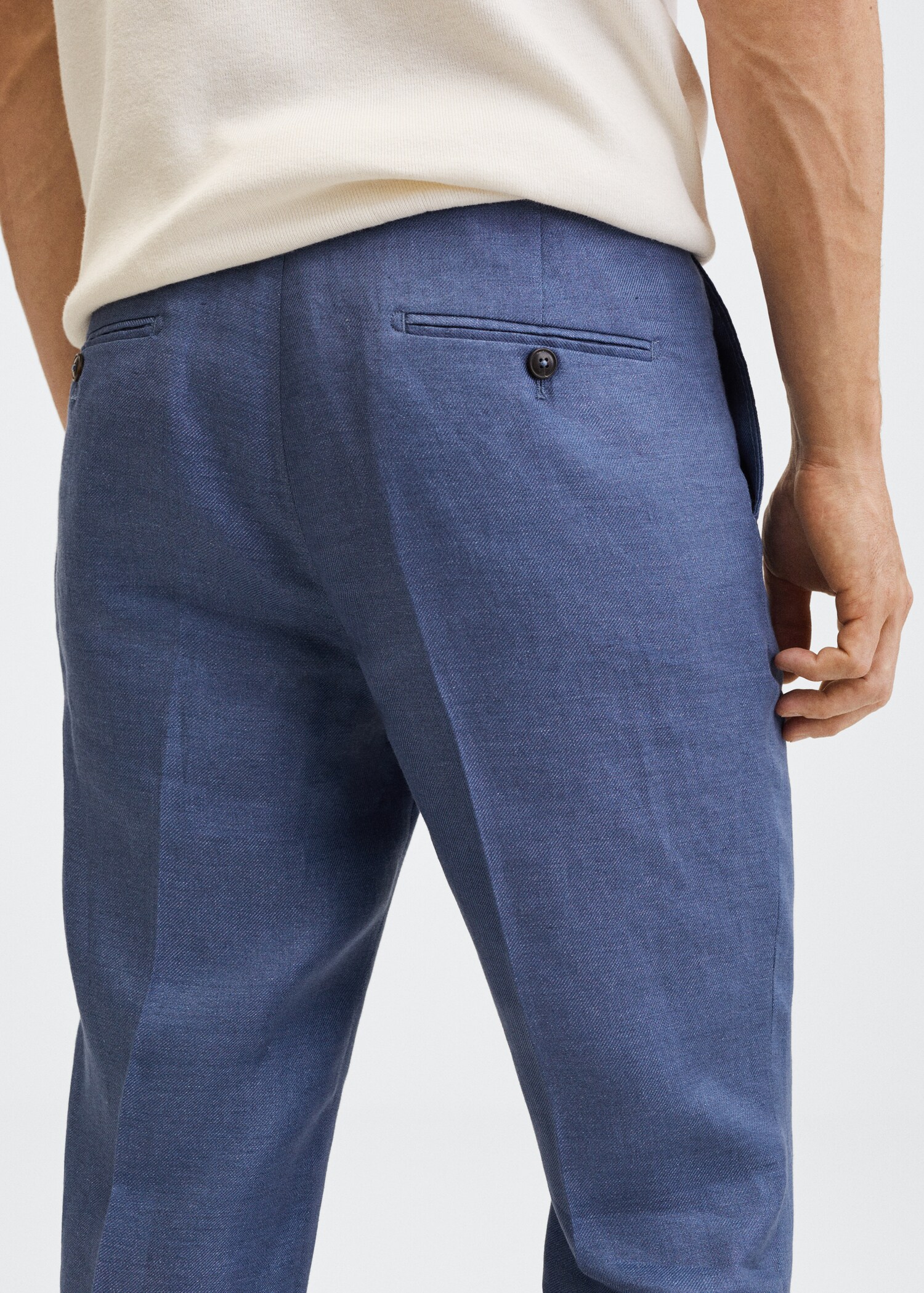  Linen suit trousers - Details of the article 3