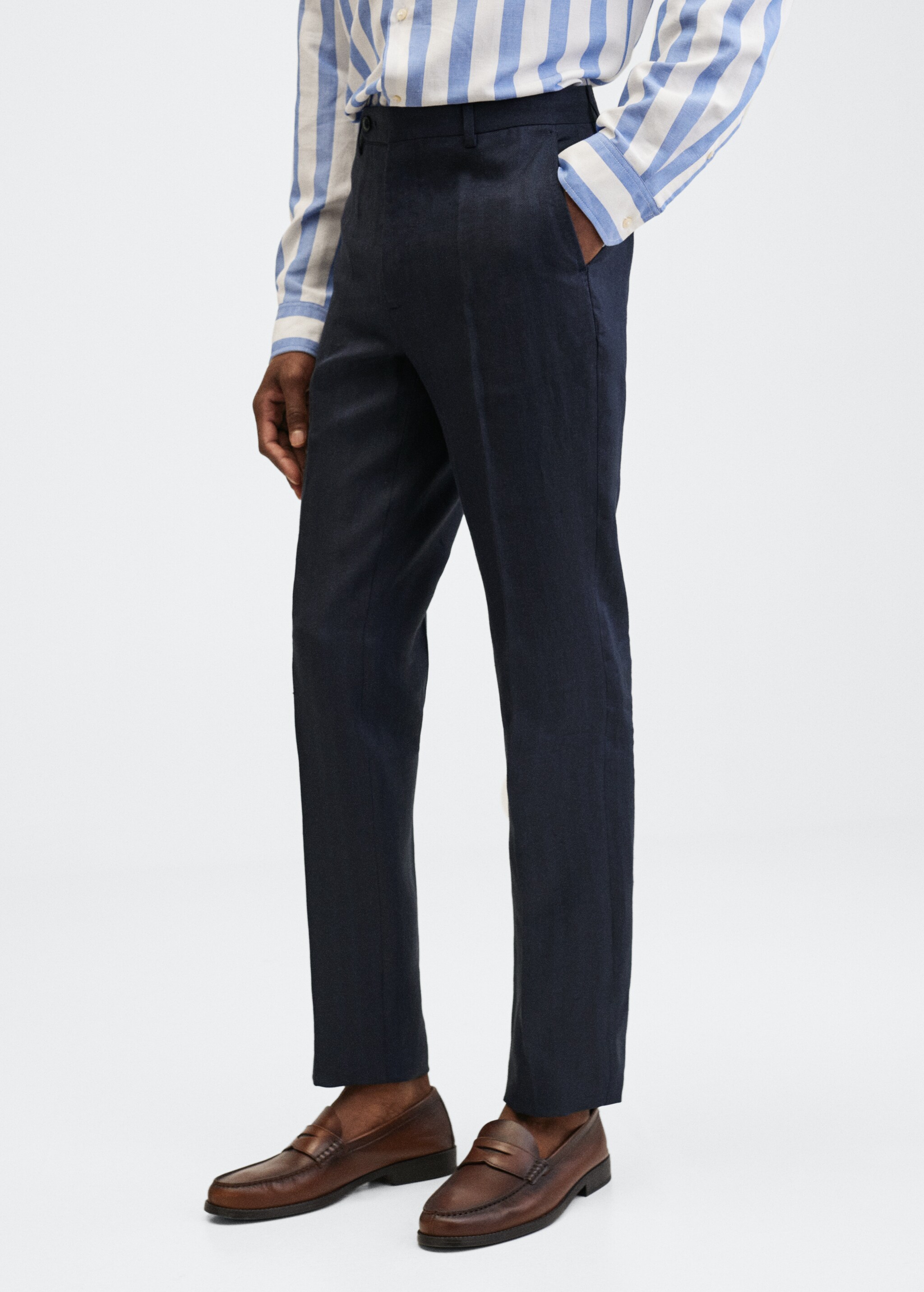  Linen suit trousers - Medium plane
