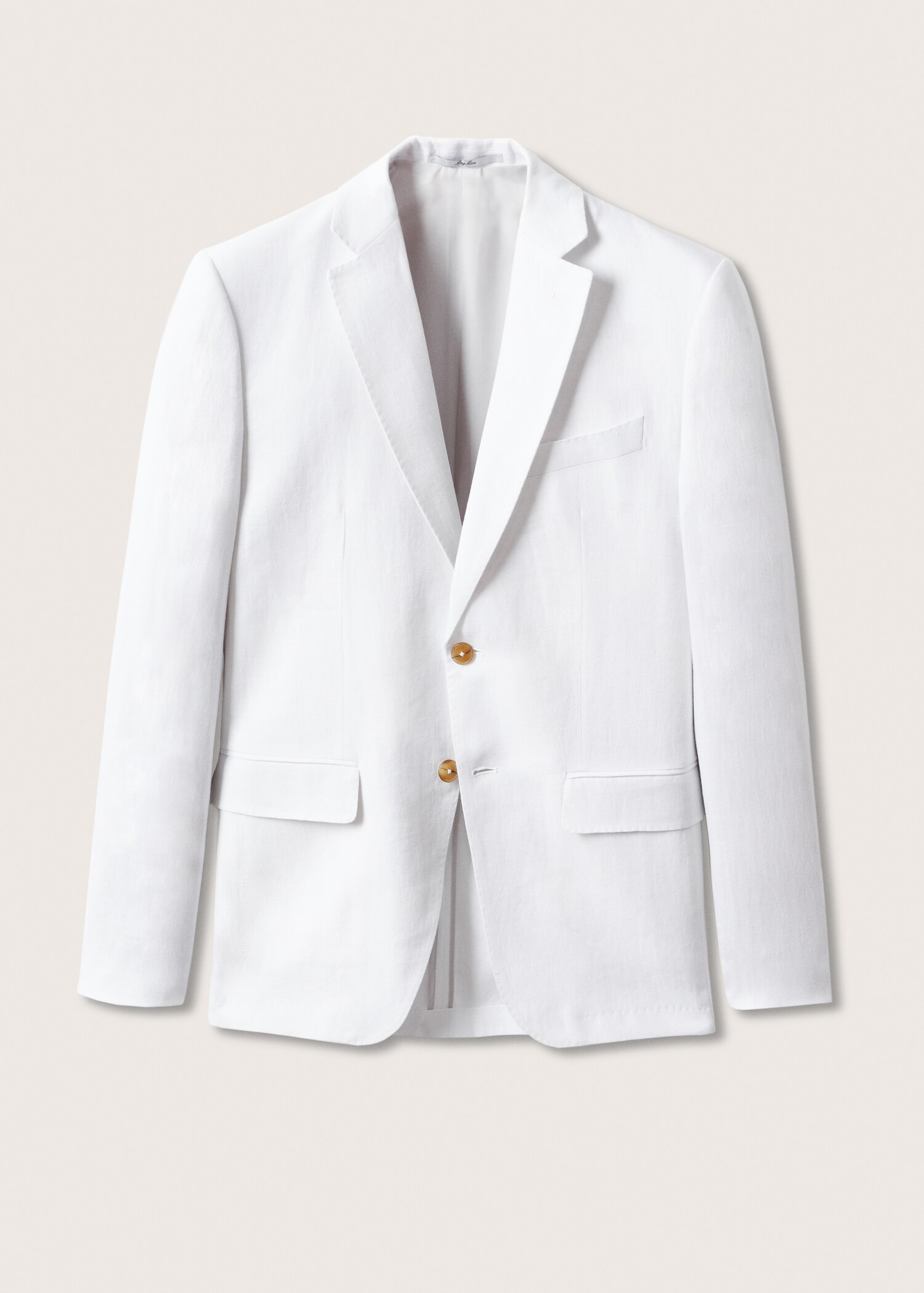 Slim fit linen suit blazer - Article without model