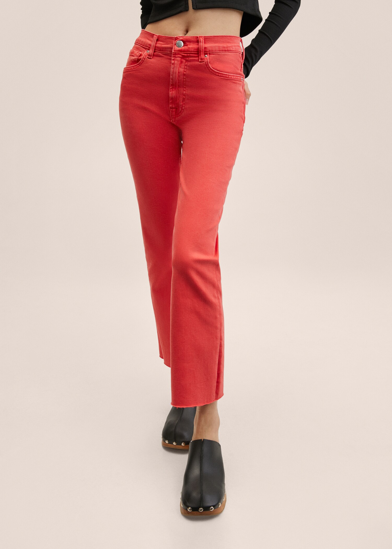High-waist bootcut jeans - Medium plane