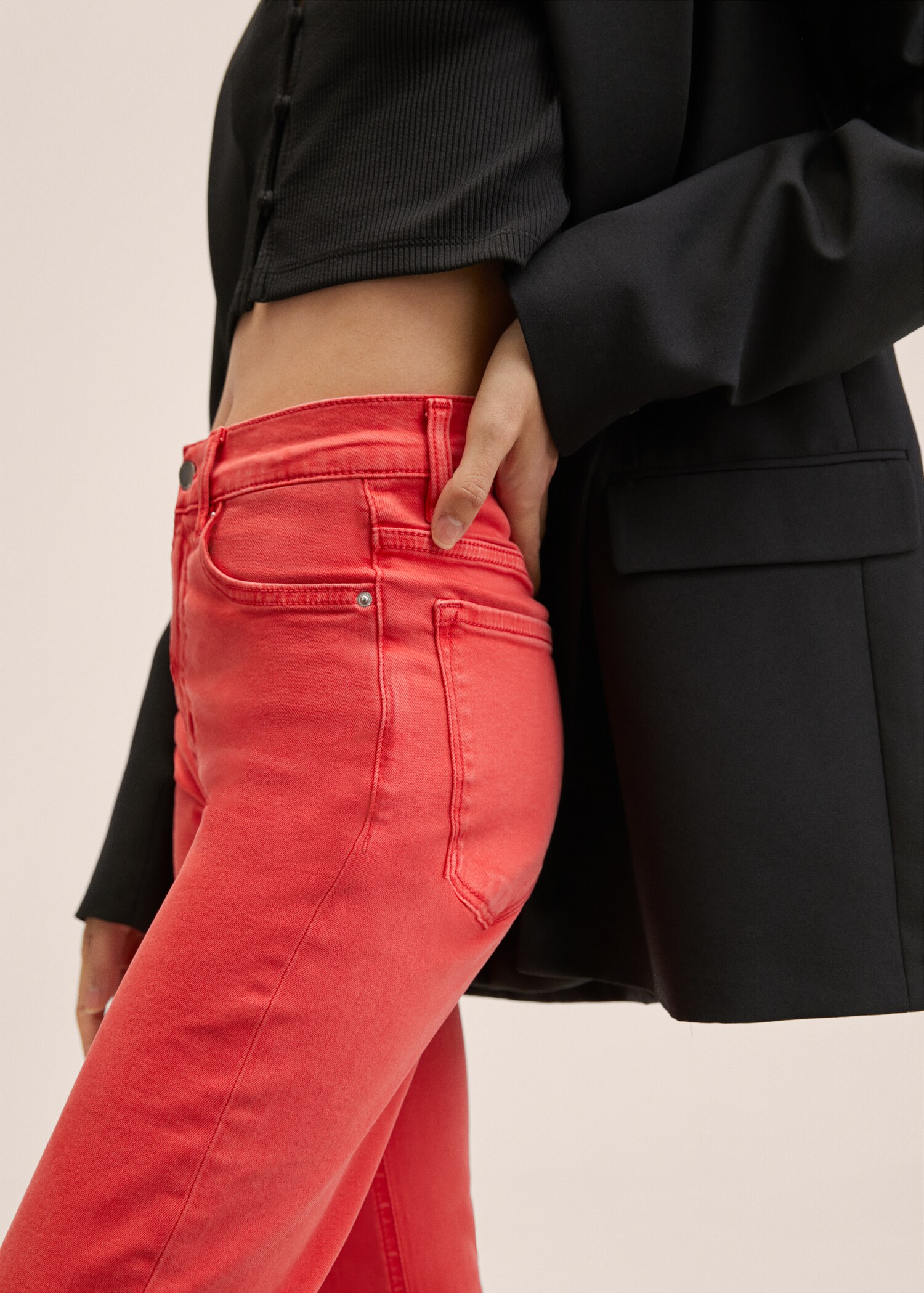 High-waist bootcut jeans - Details of the article 1