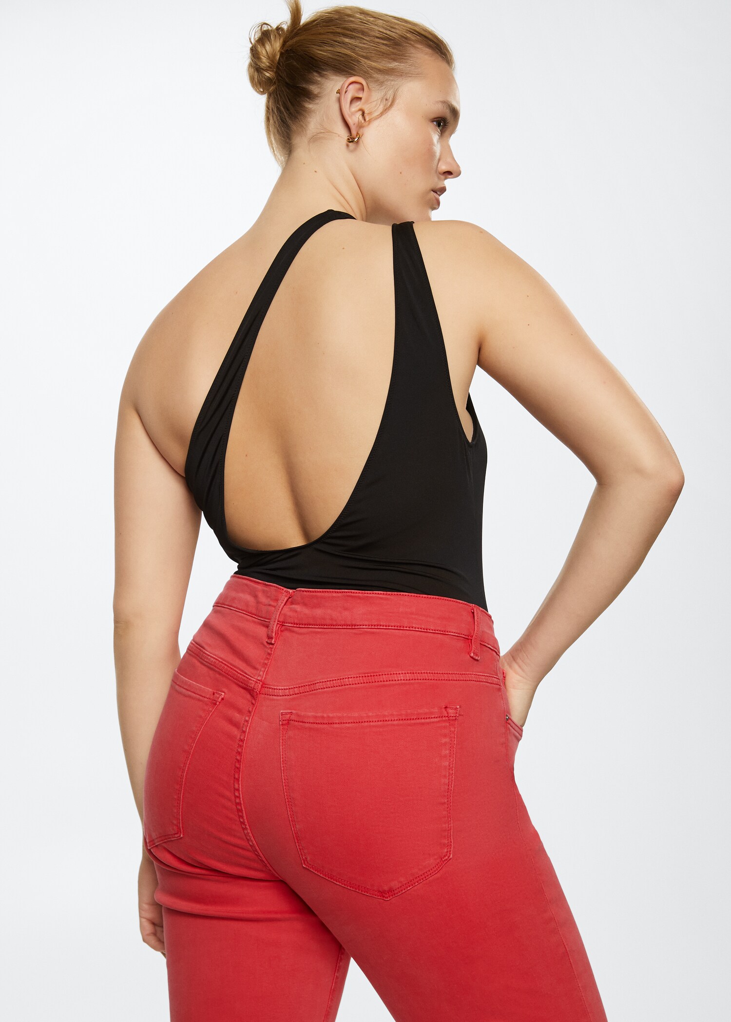 High-waist bootcut jeans - Details of the article 5