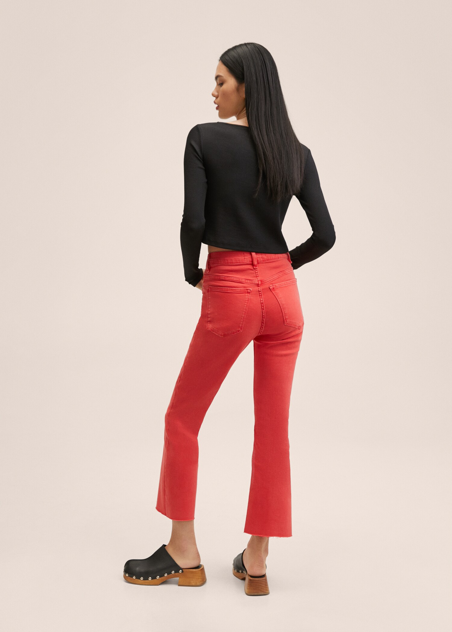 High-waist bootcut jeans - Reverse of the article