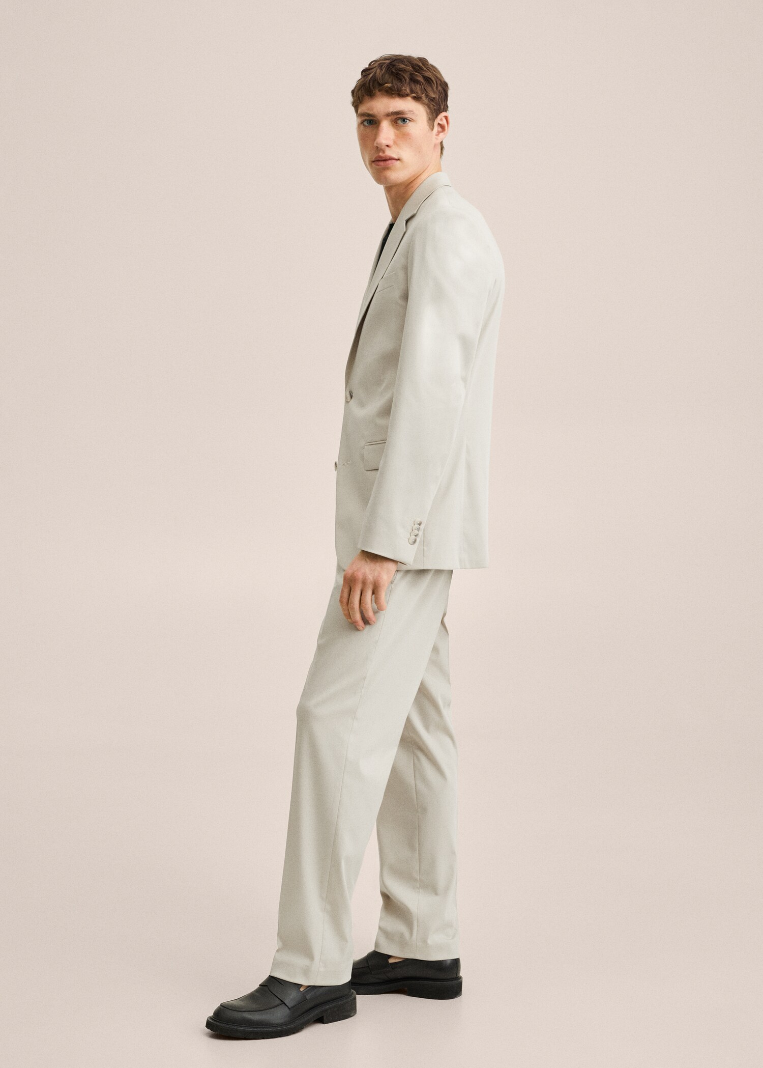 Regular fit suit trousers - Details of the article 1