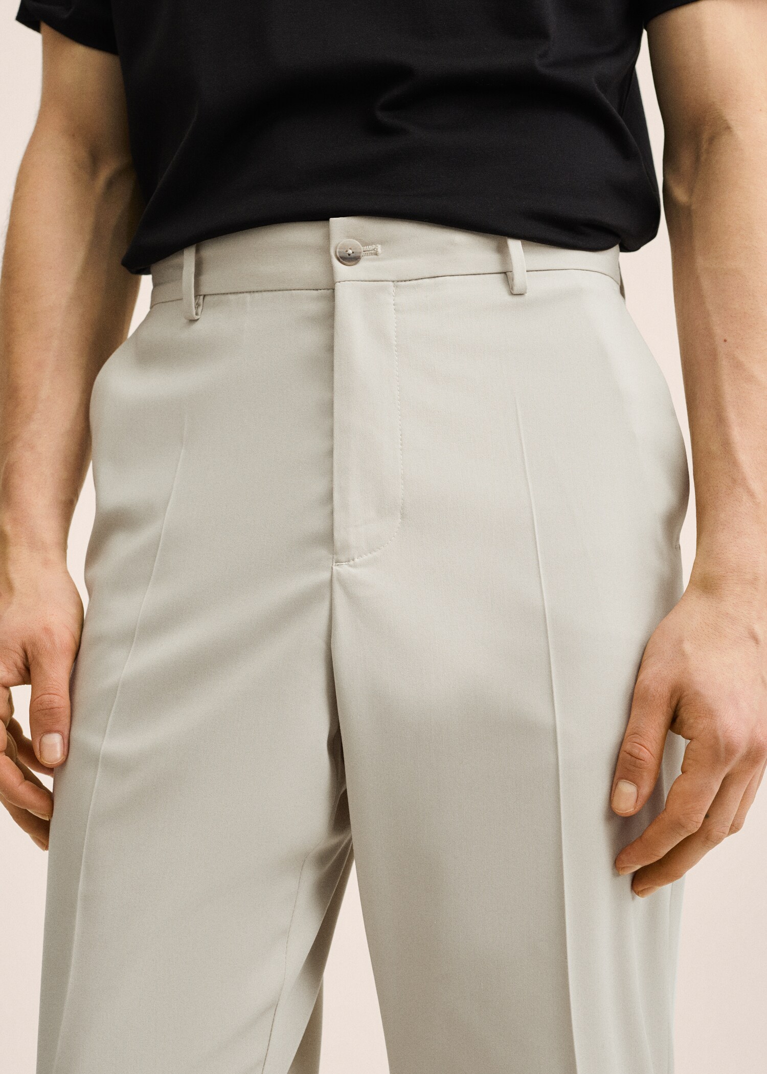 Regular fit suit trousers - Details of the article 2