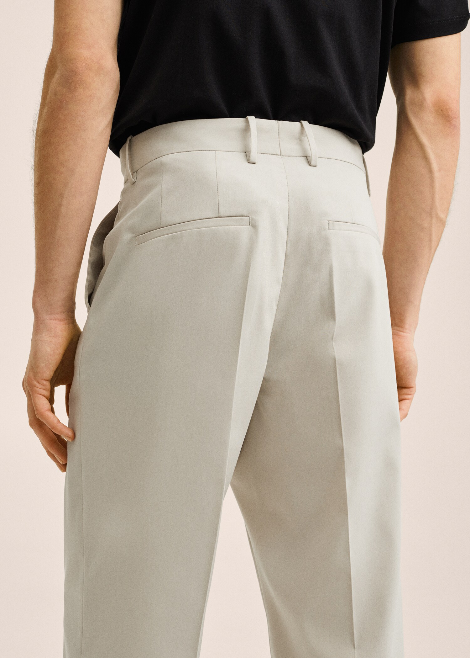 Regular fit suit trousers - Details of the article 3
