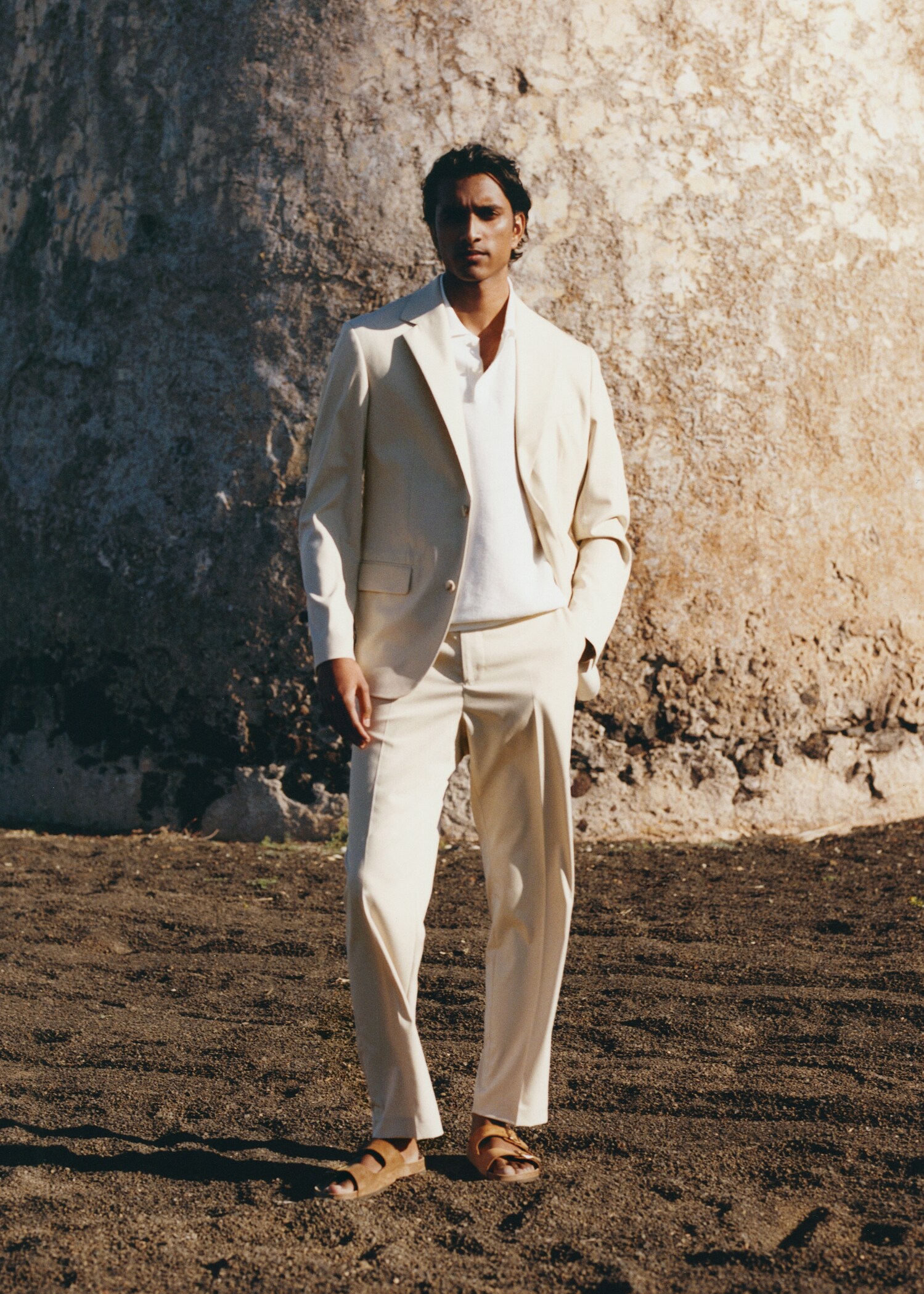 Regular fit suit trousers - Details of the article 5