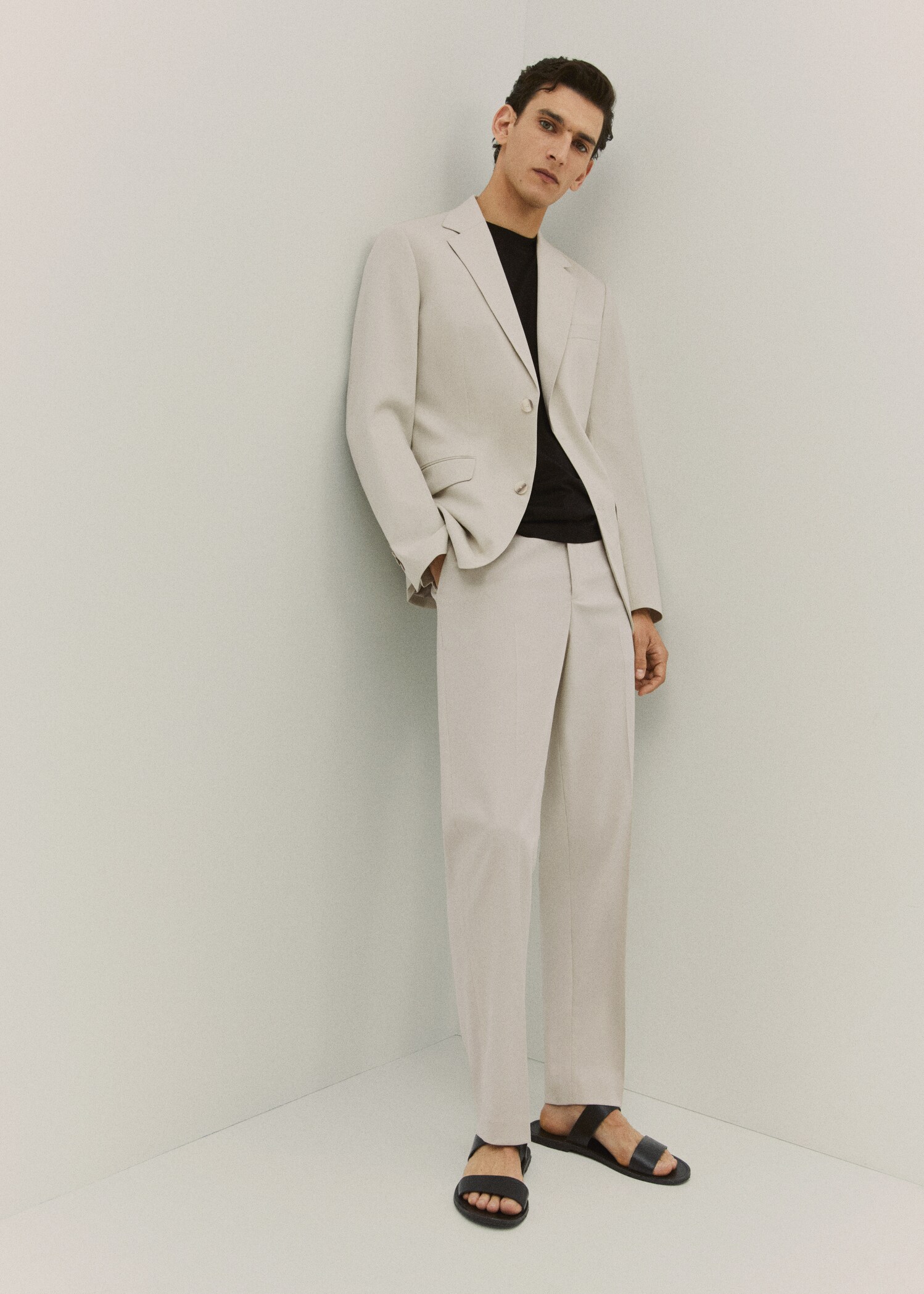 Regular fit suit trousers - Details of the article 6