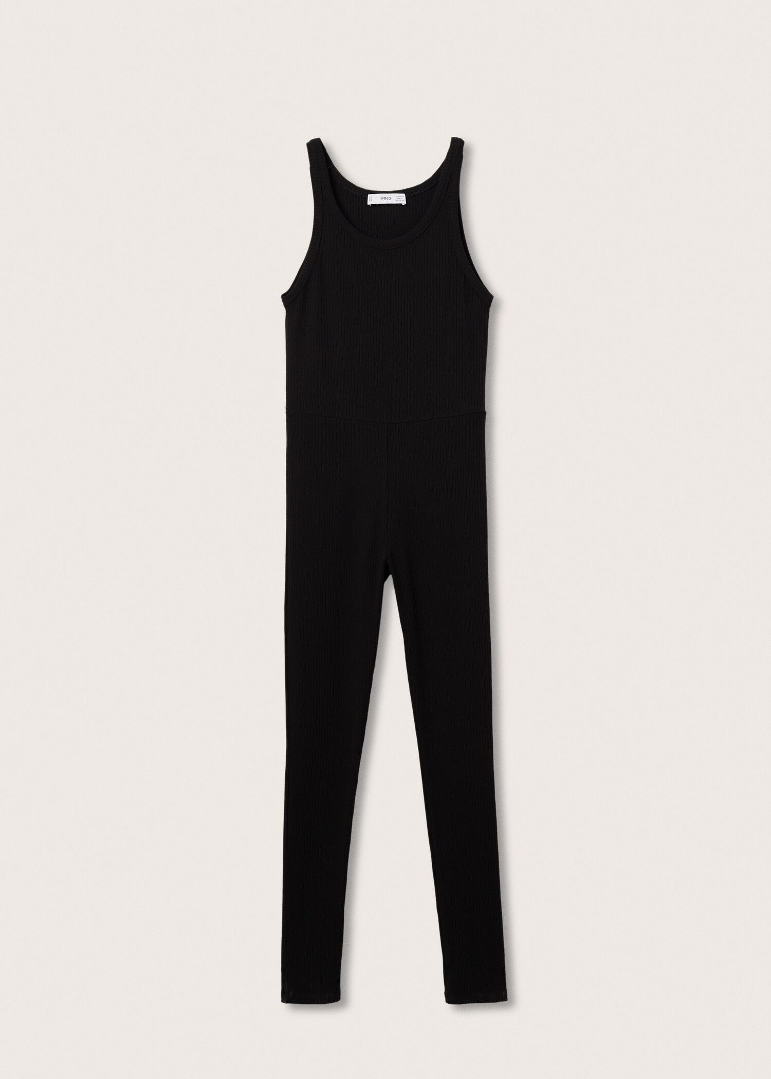 Ribbed knit jumpsuit - Article without model