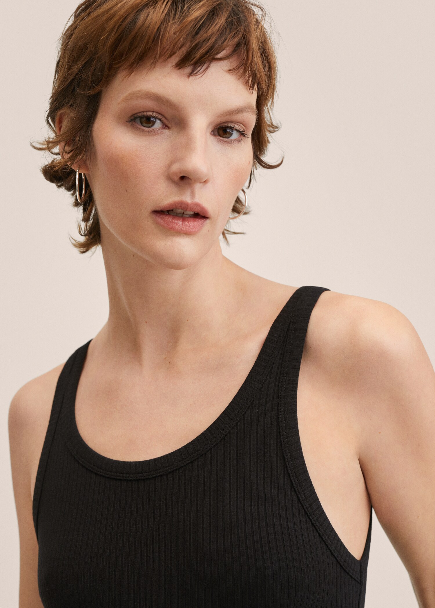Ribbed knit jumpsuit - Details of the article 1