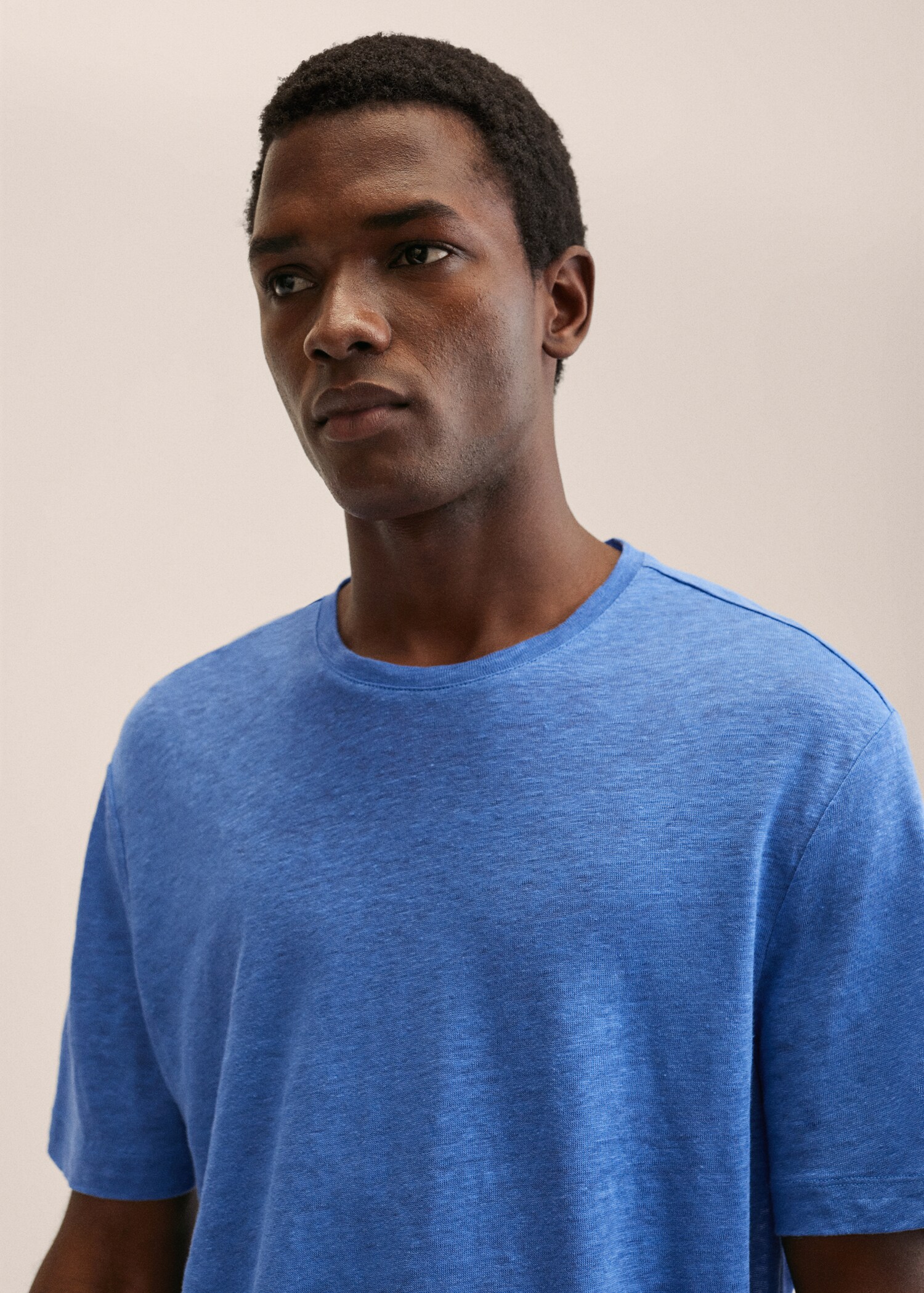 100% linen t-shirt - Details of the article 1