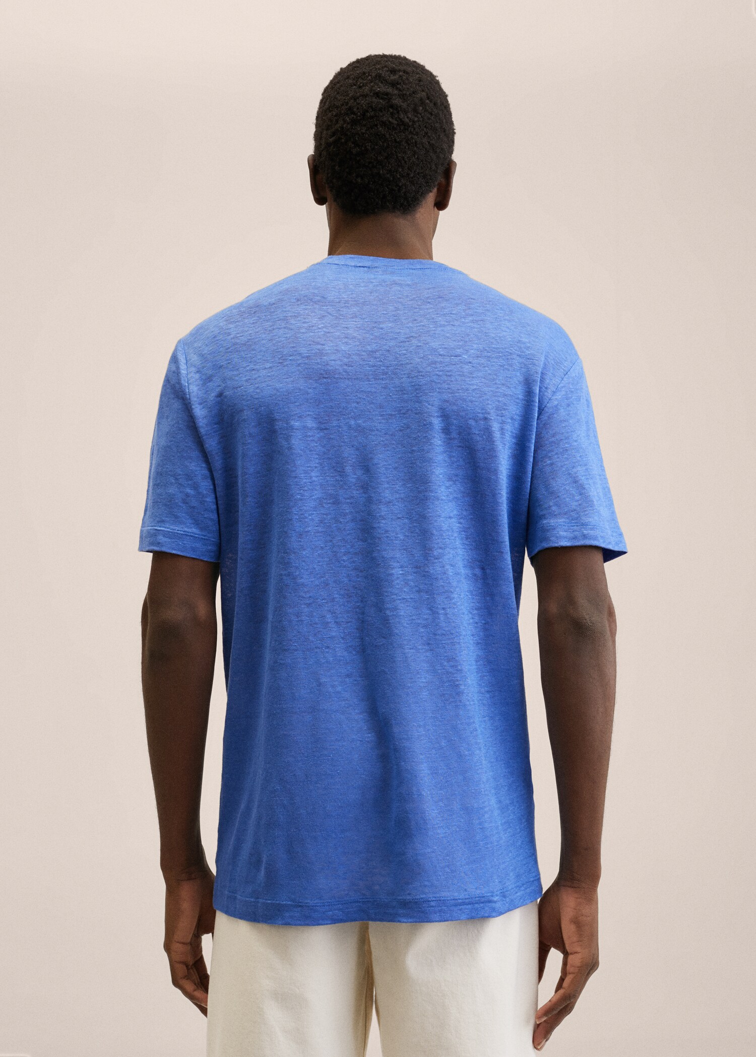 100% linen t-shirt - Reverse of the article