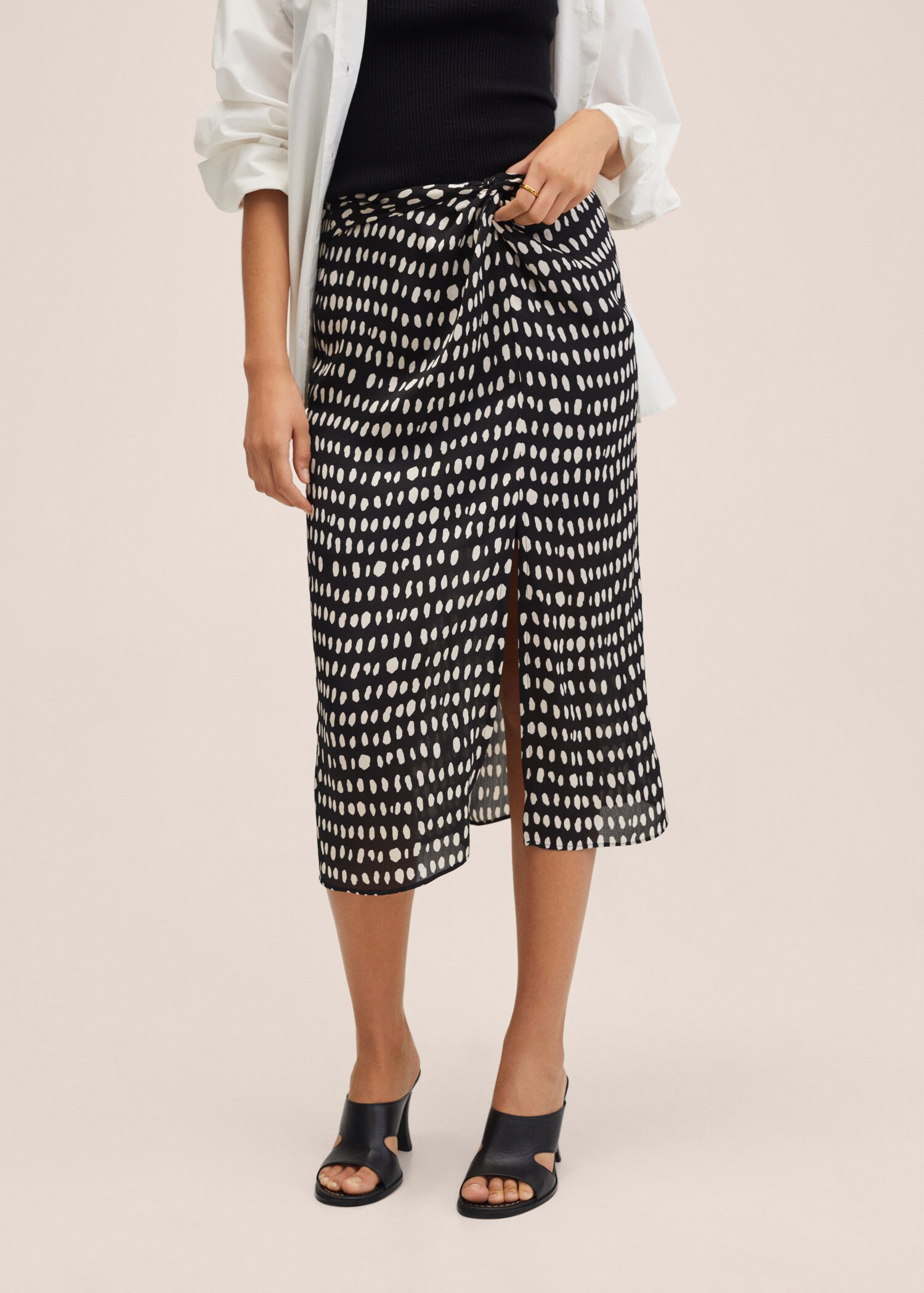 Knot printed skirt - Medium plane