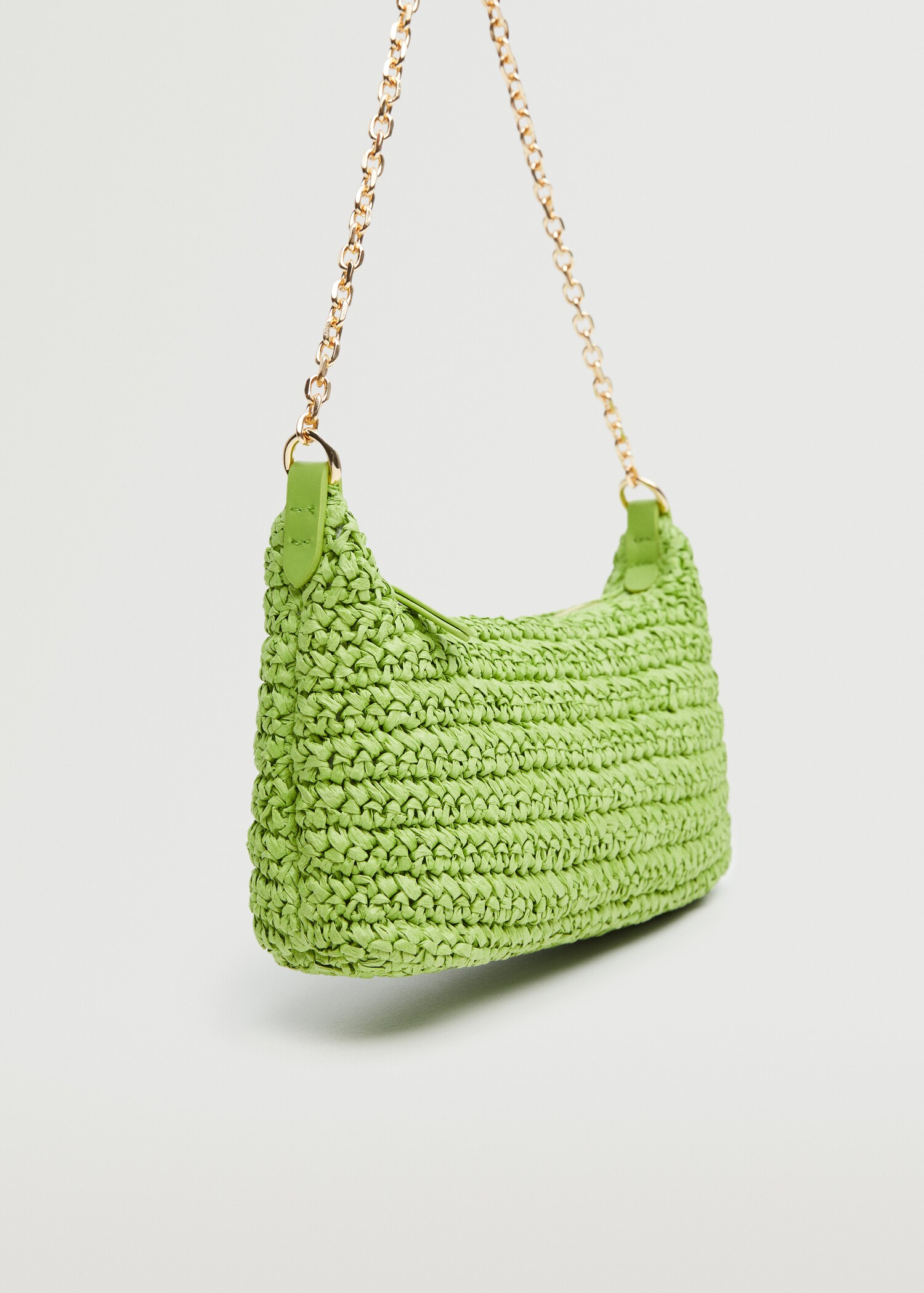 Raffia shoulder bag - Medium plane