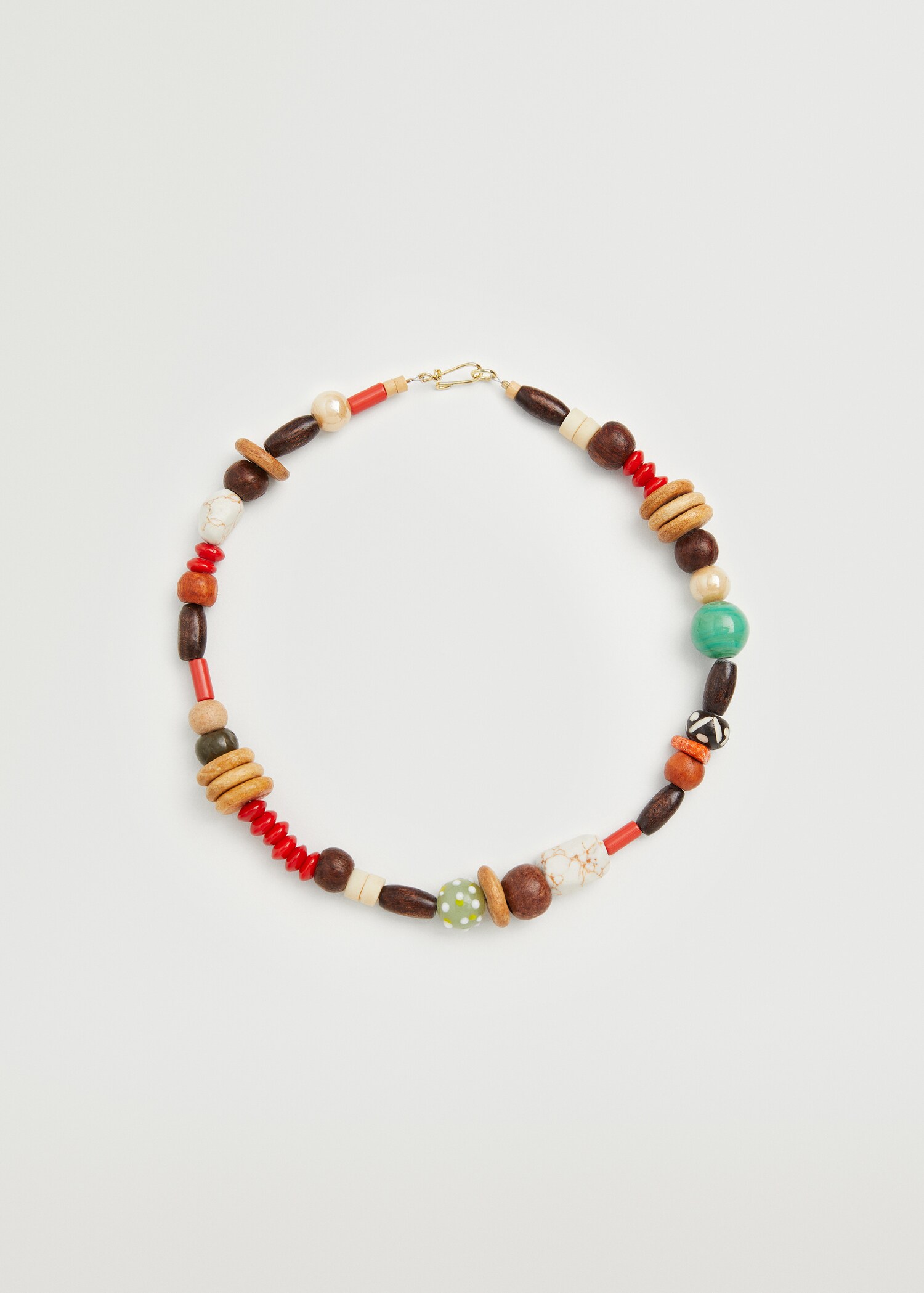 Wooden bead necklace - Article without model