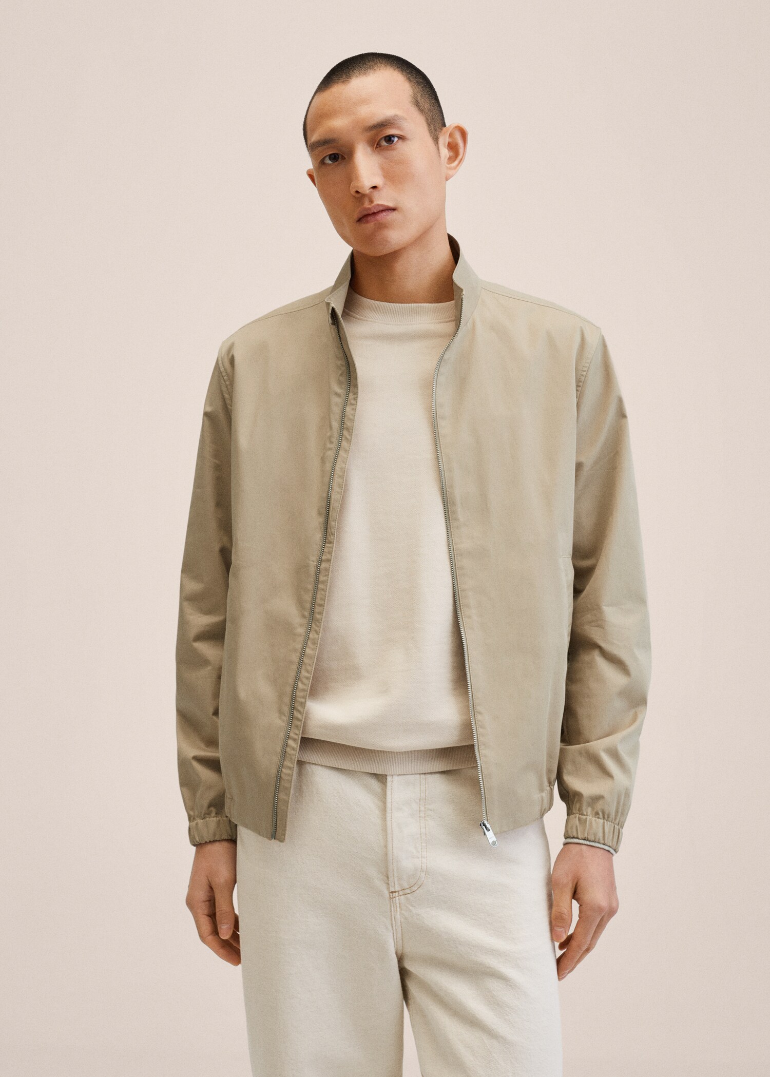 Zipper cotton jacket - Medium plane