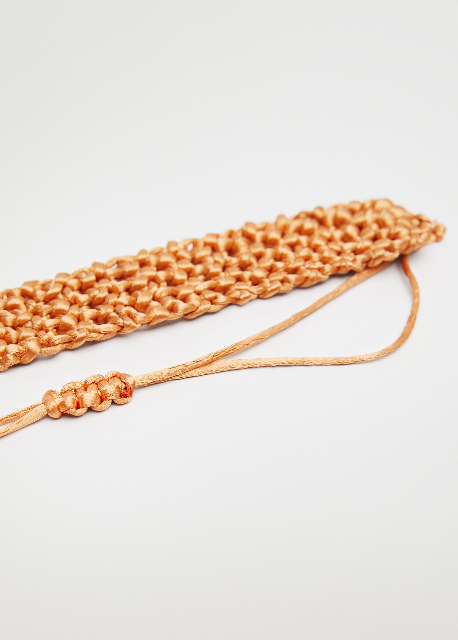 Braided choker necklace - Medium plane