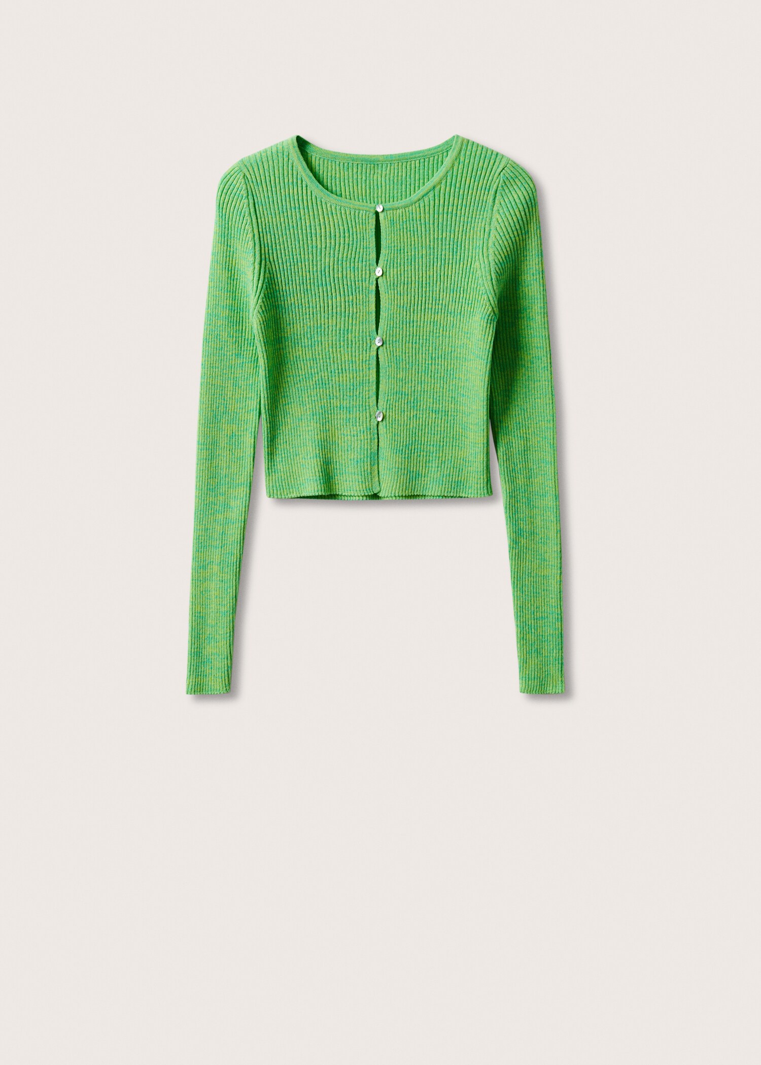 Knitted cropped cardigan - Article without model