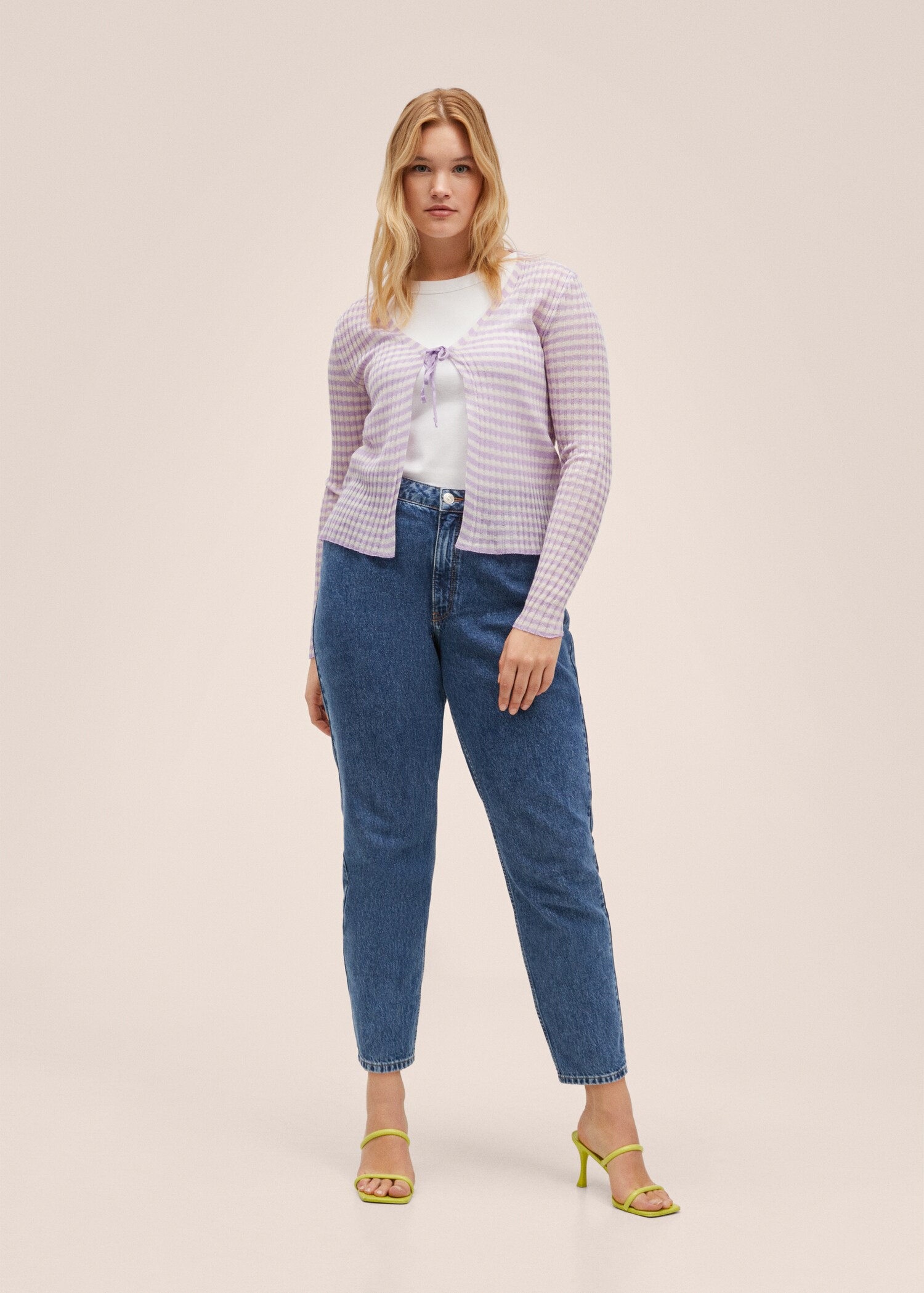 Knitted cropped cardigan - Details of the article 3