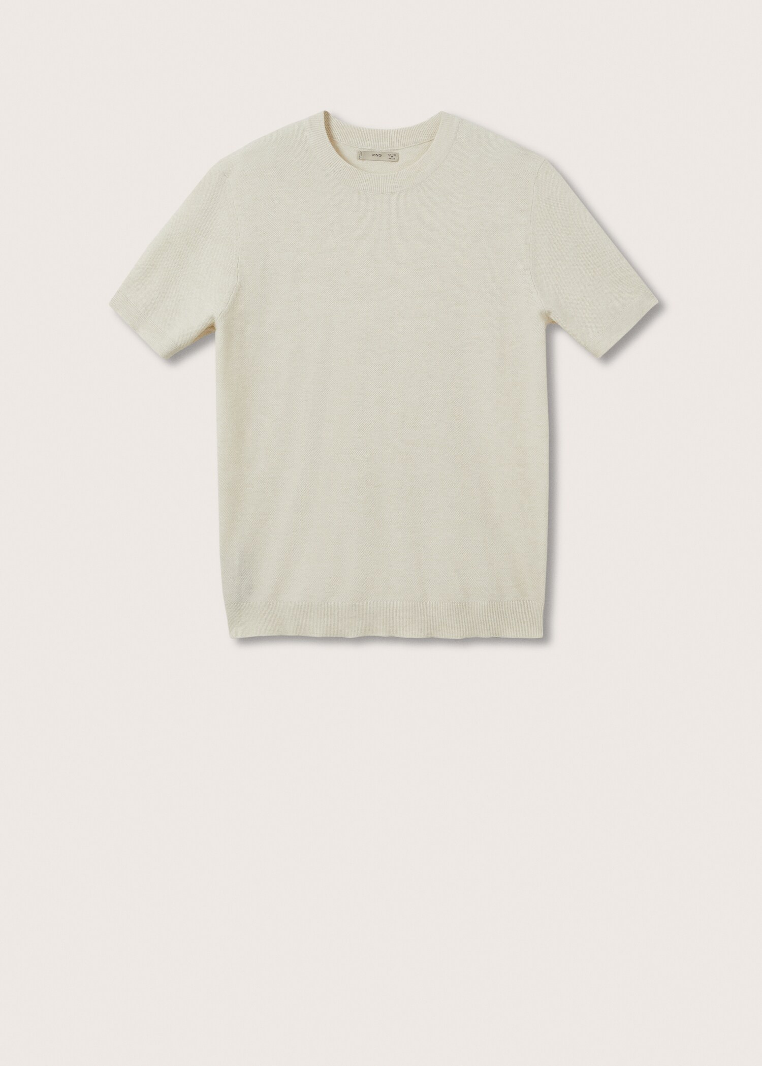 Knit cotton T-shirt - Article without model