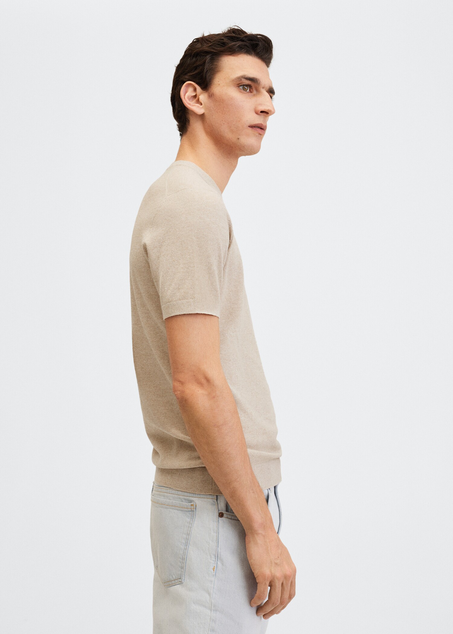 Knit cotton T-shirt - Details of the article 2